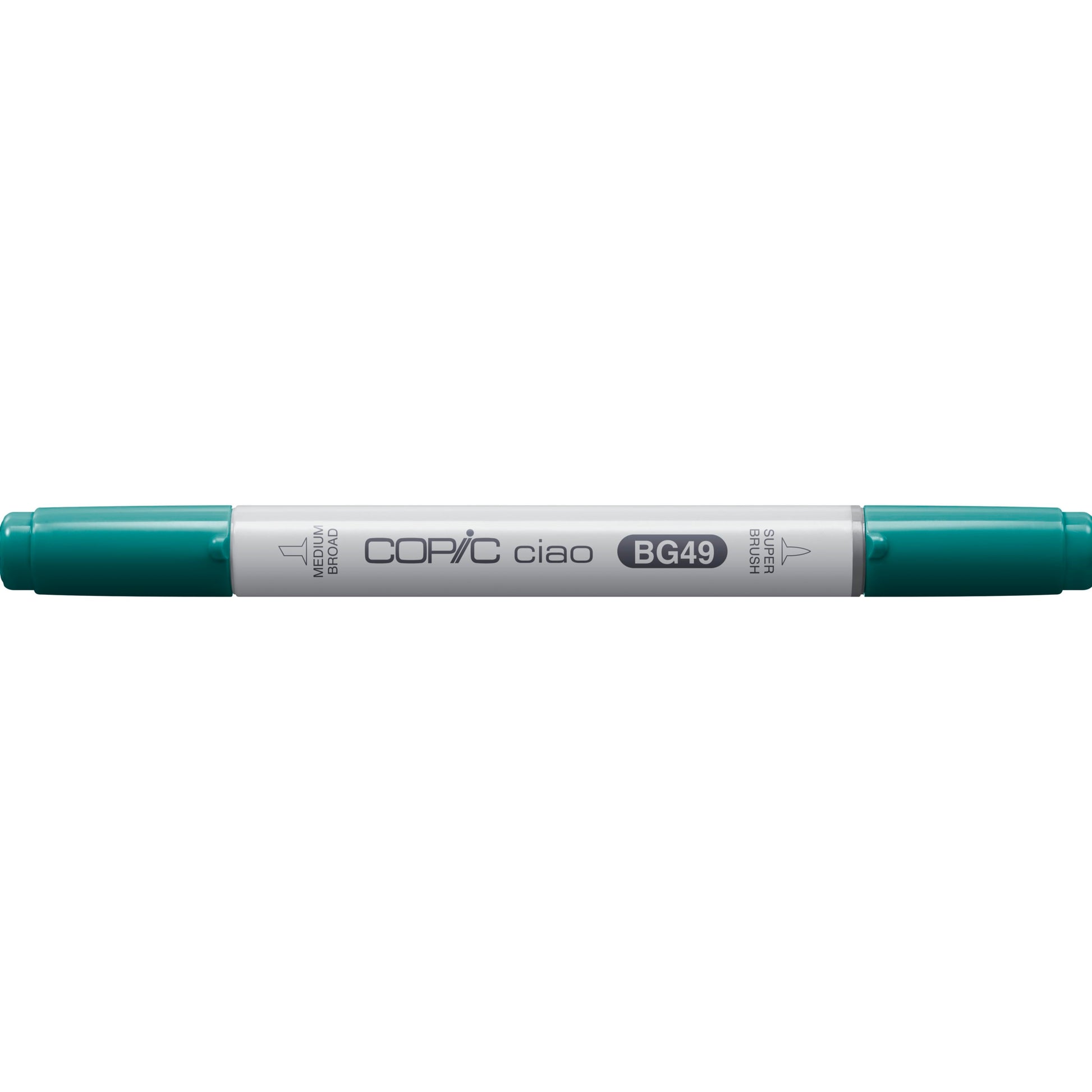 Copic Ciao Brush Pen – Doppelspitze, Kombi (Pinsel + Rundspitze), alkoholbasiert, BG49 Entenblau