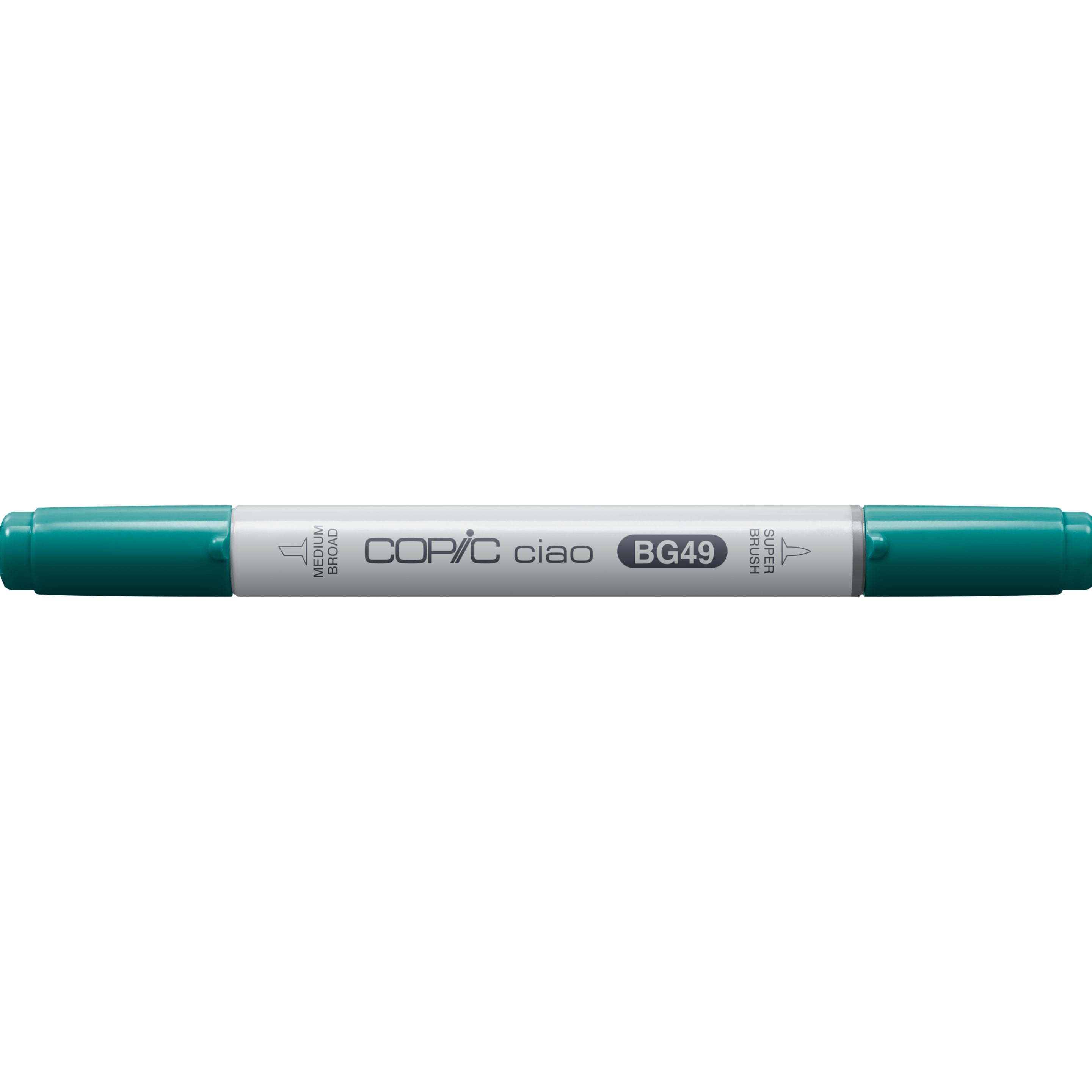 Copic Ciao Brush Pen – Doppelspitze, Kombi (Pinsel + Rundspitze), alkoholbasiert, BG49 Entenblau