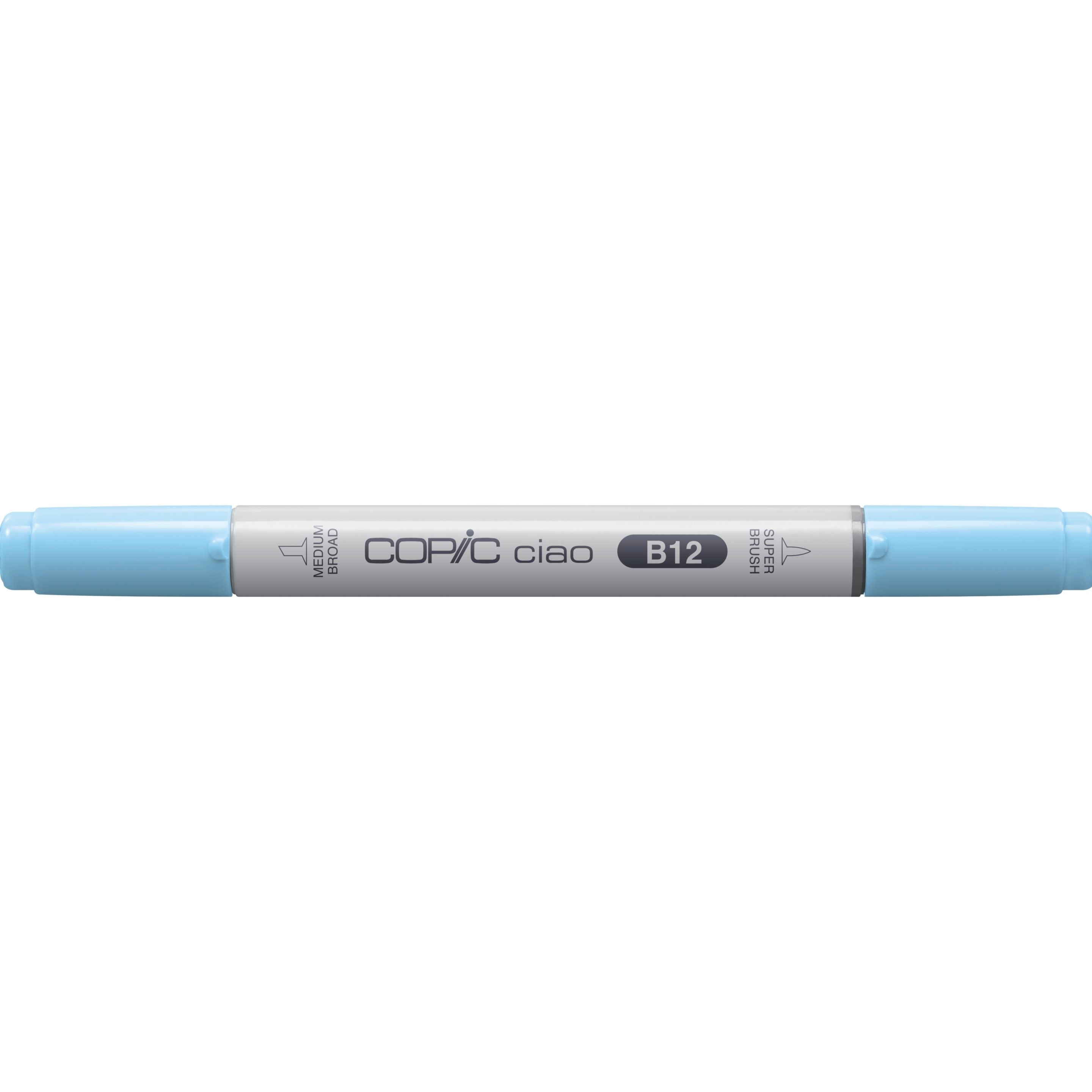 Copic Ciao Brush Pen – Doppelspitze, Pinsel + Rundspitze, alkoholbasiert, Ice Blue