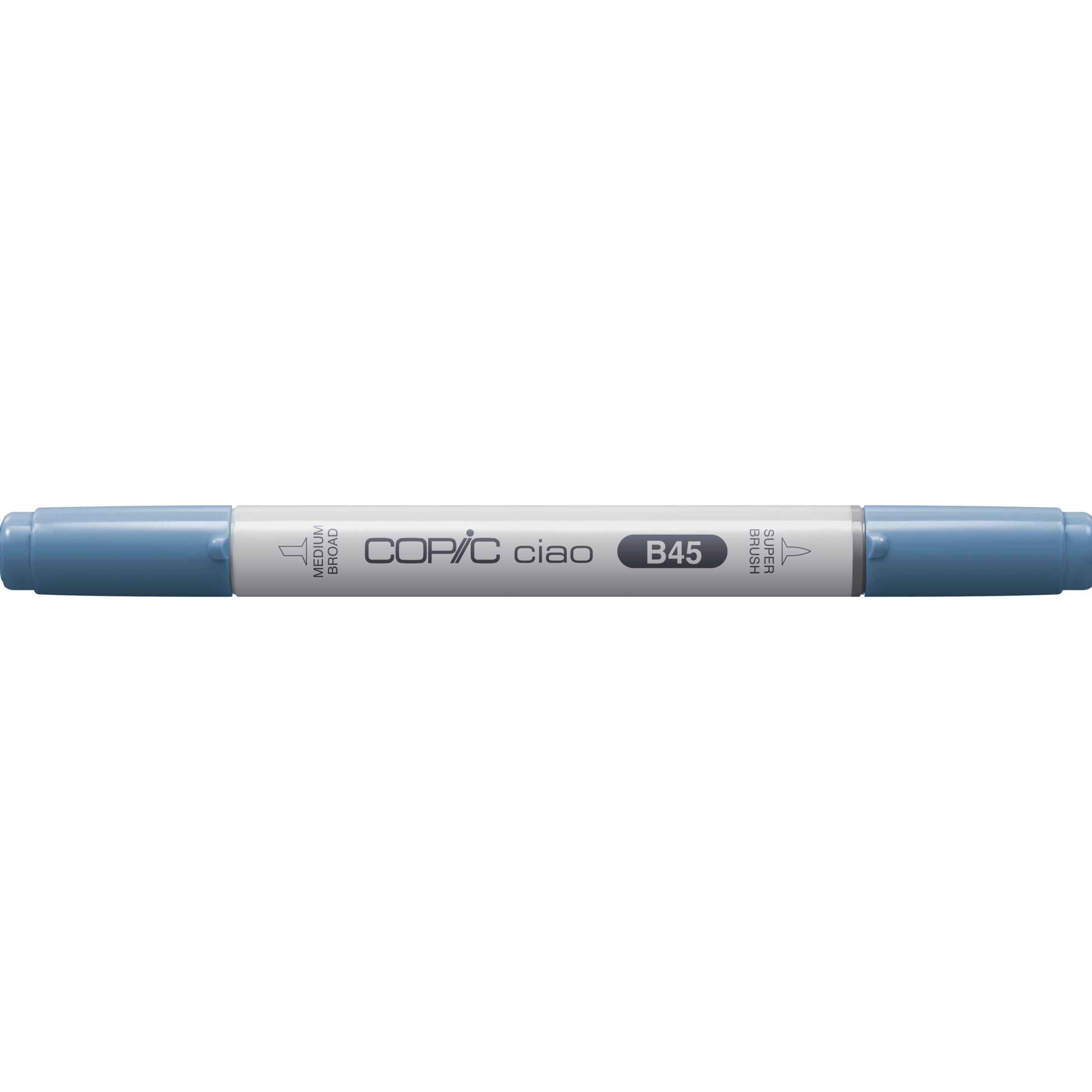 Copic Ciao Brush Pen, Doppelspitze – Pinsel + mittelbreite Spitze, alkoholbasiert, smoky blue