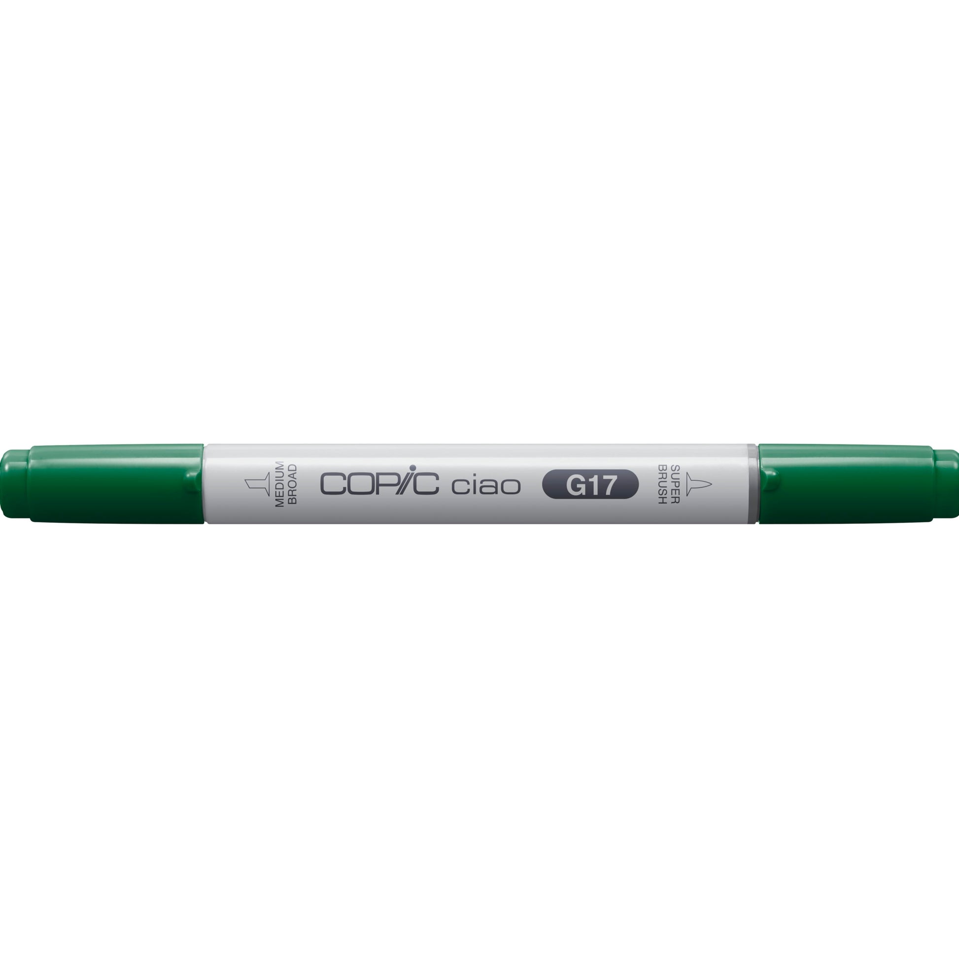 Copic Ciao Pinselstift, Doppelspitze – Pinsel + mittelbreite Spitze, alkoholbasiert, Waldgrün