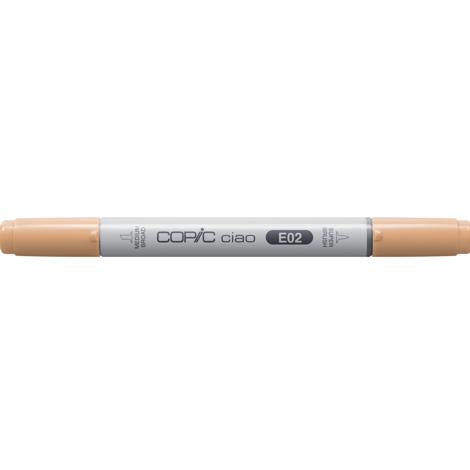 Copic Ciao Brush Pen, Doppelspitze – Pinsel + Rundspitze, alkoholbasiert, e02 Fruit Pink