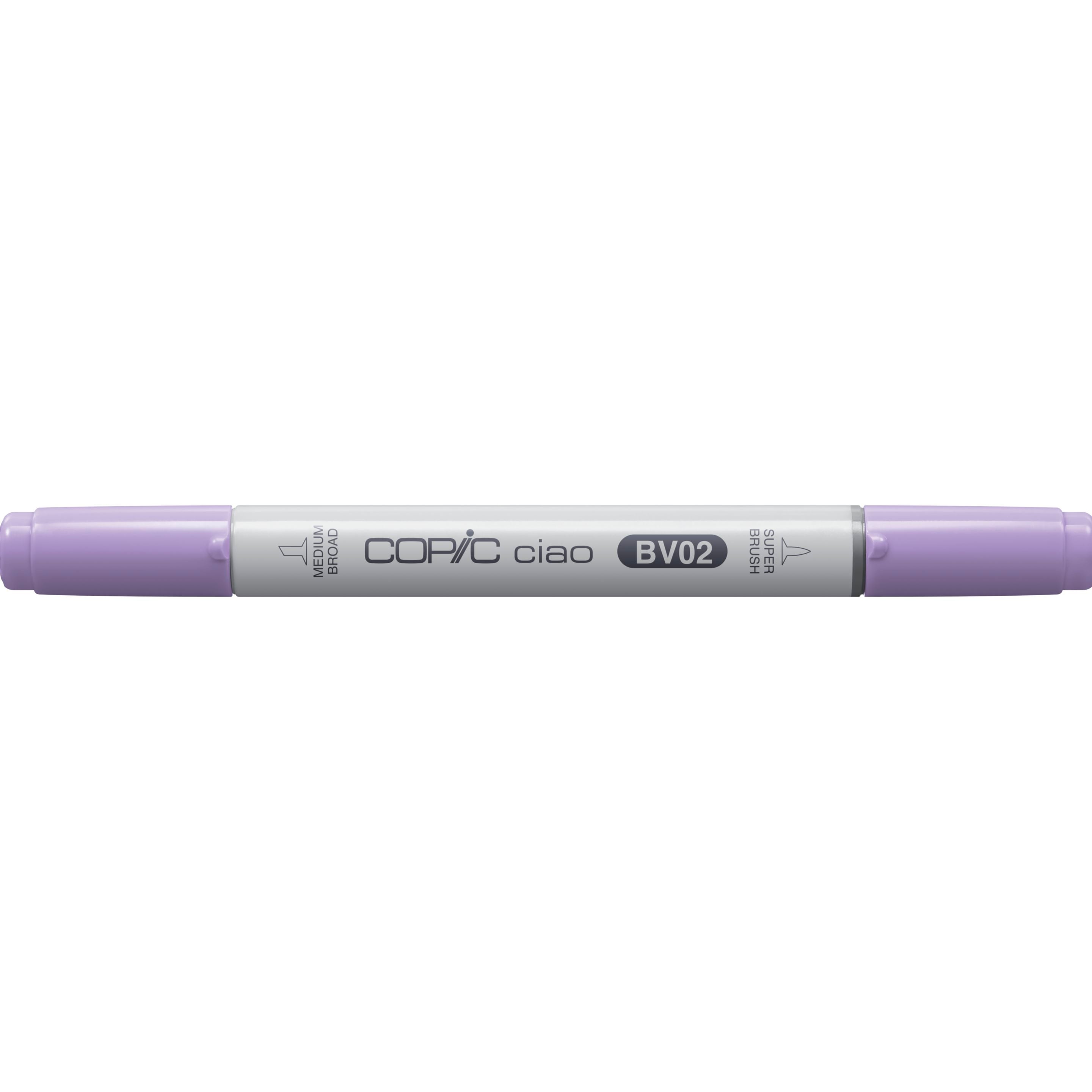 Copic Ciao Brush Pen, Doppelspitze – Kombi, alkoholbasiert, BV02 Pflaume