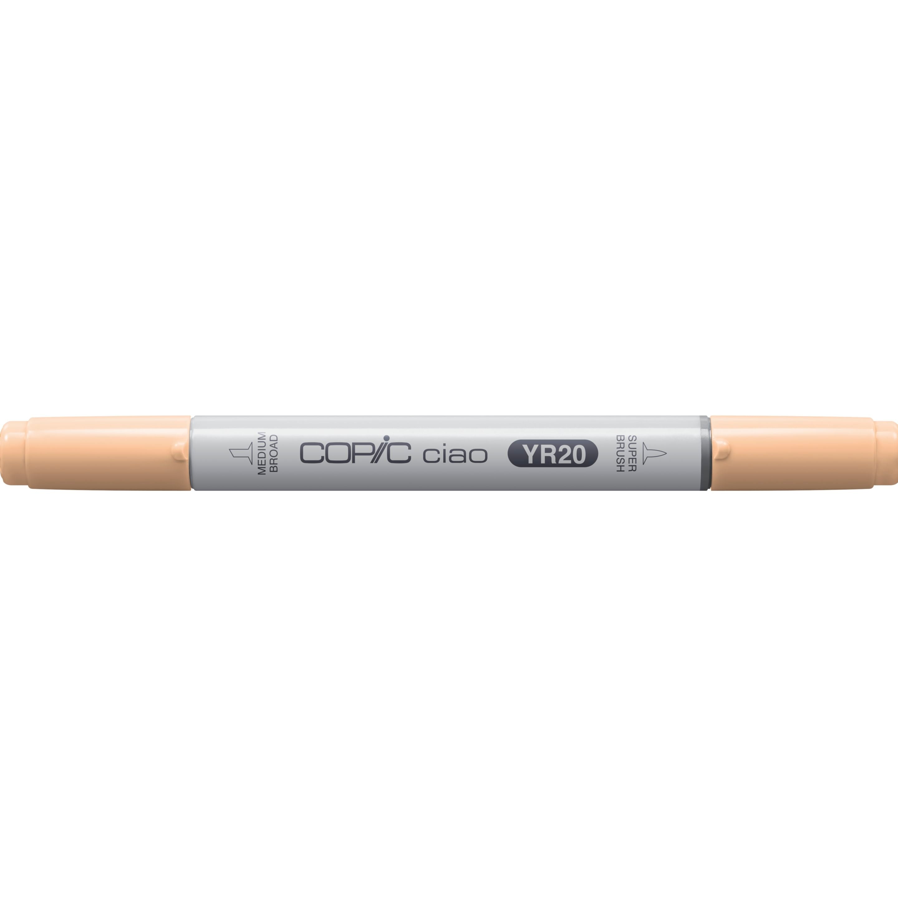 Copic Ciao Brush Pen, Doppelspitze – Kombi, alkoholbasiert, YR20 gelblich