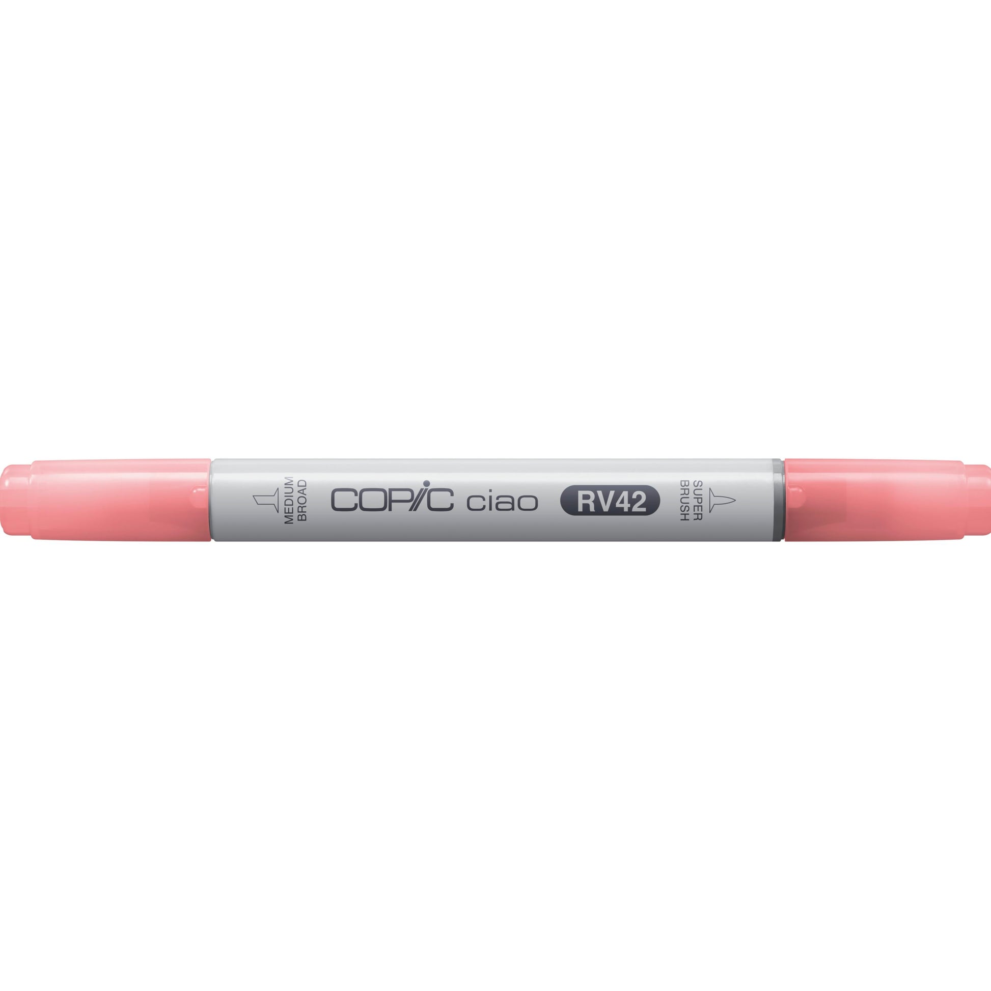 Copic Ciao Brush Pen, Doppelspitze – Kombi (Pinsel + mittelbreite Spitze), alkoholbasiert, RV42 Lachsrosa