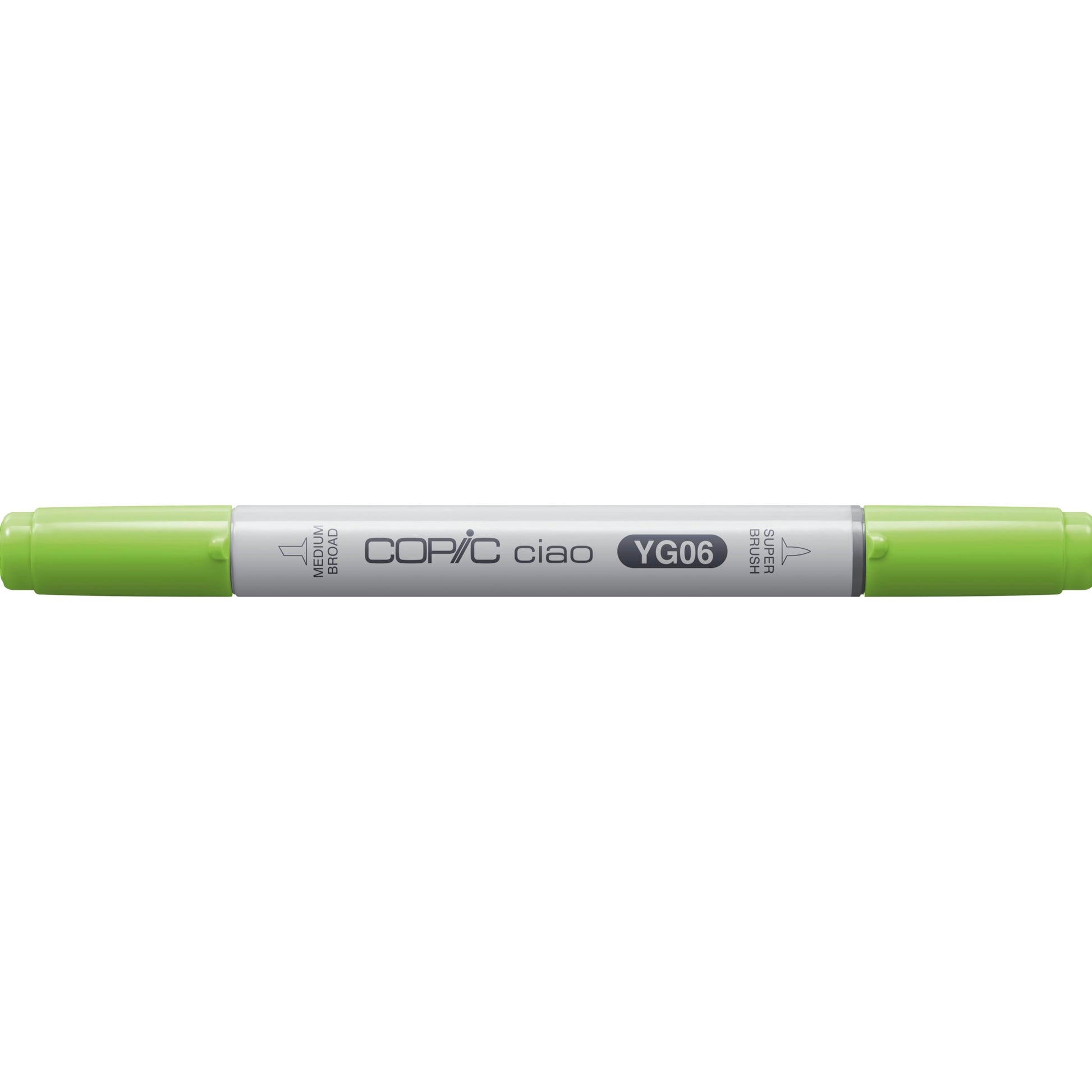 Copic Ciao Permanentmarker – Doppeltspitze (Mittelspitze, Pinselspitze) – YG06 (gelblichgrün)