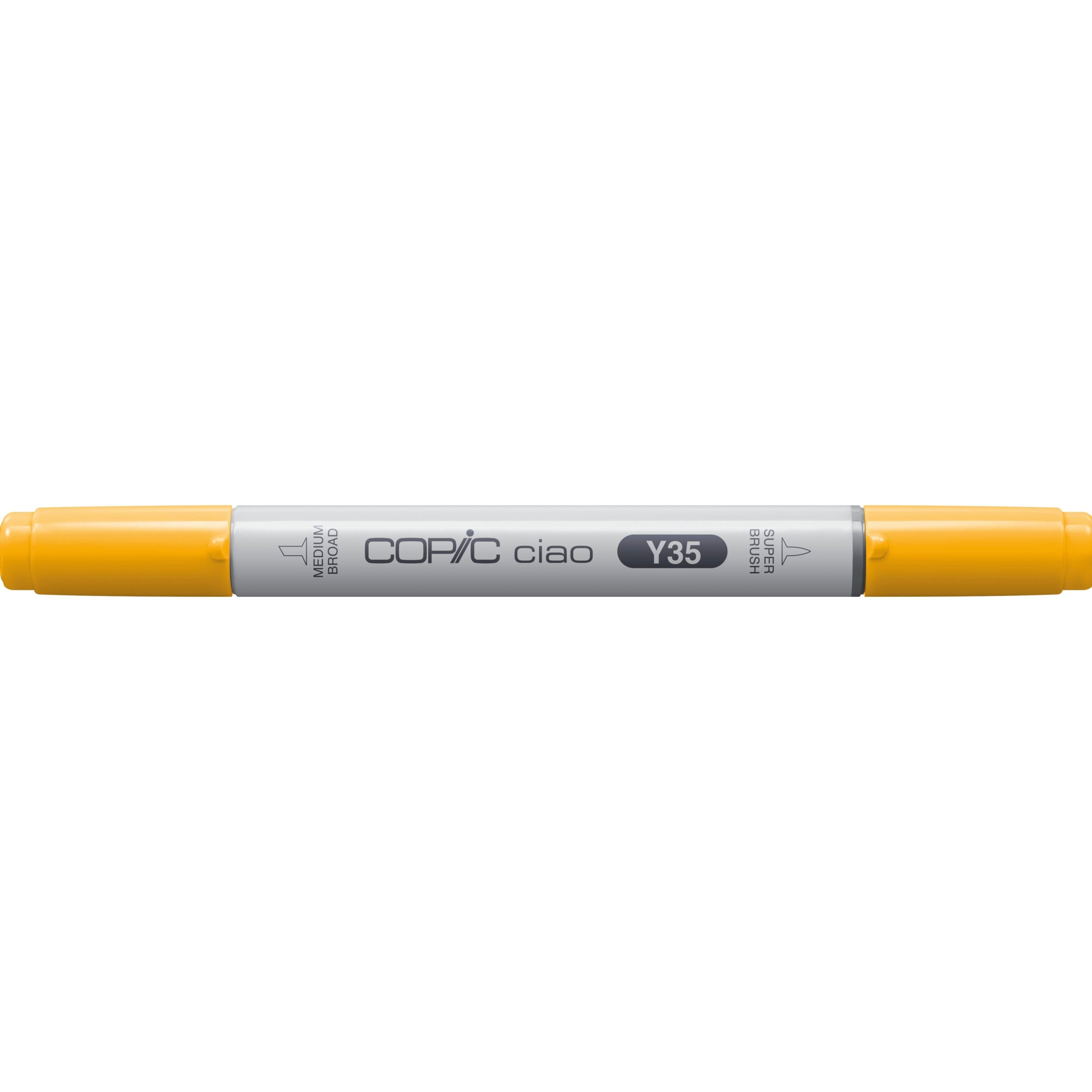 Copic Ciao Brush Pen / Pinselstift, Doppelspitze – Pinselspitze + Rundspitze, alkoholbasiert, Mais (Y35)