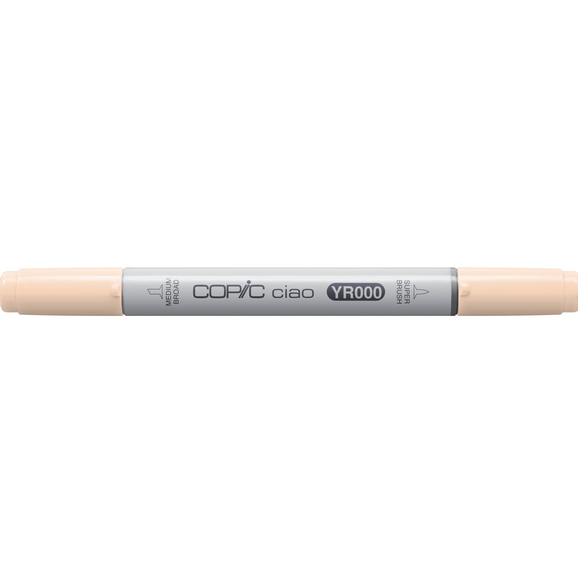 Copic Ciao Marker, Doppelspitze – Pinsel + Rundspitze, alkoholbasiert, YR000 Silk