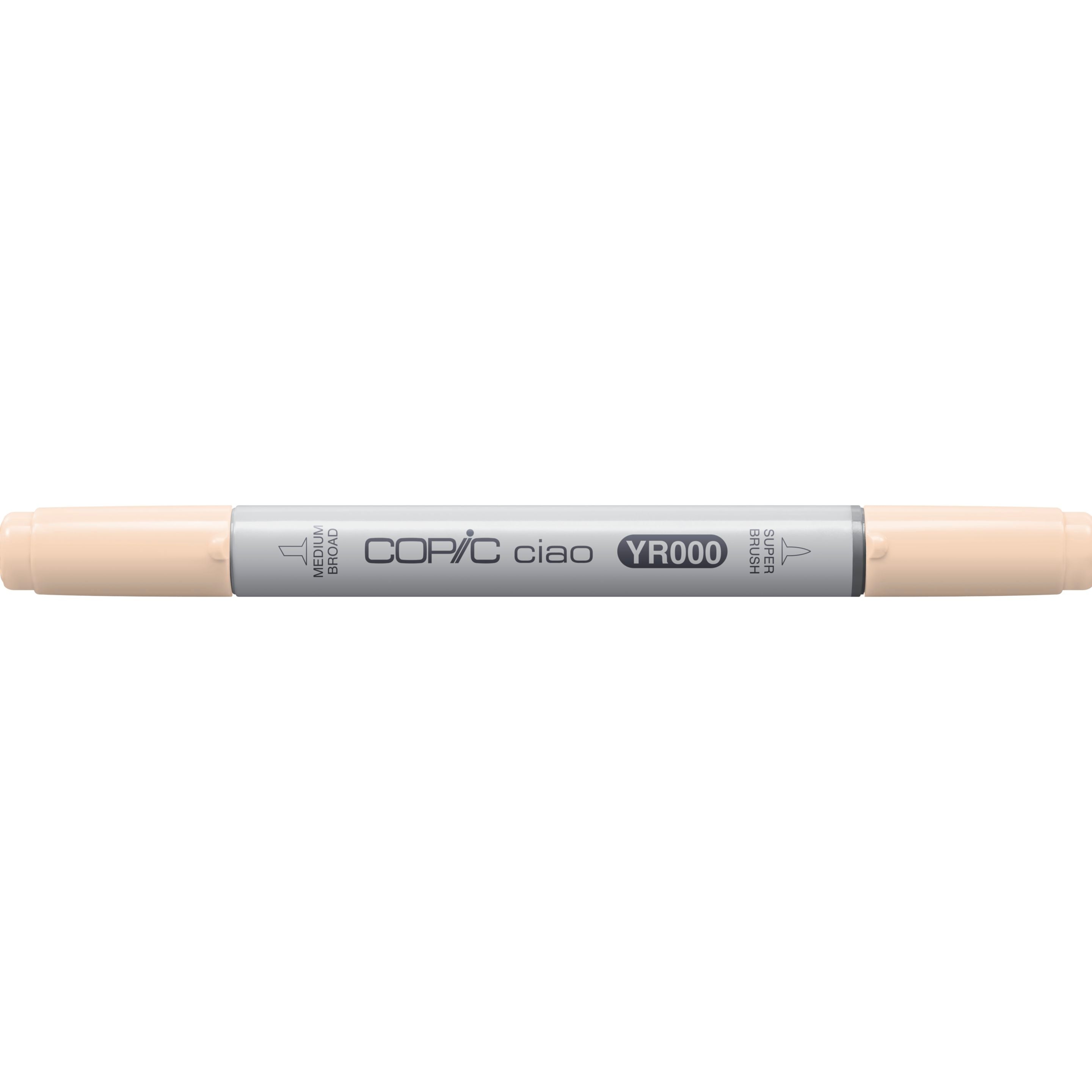 Copic Ciao Marker, Doppelspitze – Pinsel + Rundspitze, alkoholbasiert, YR000 Silk