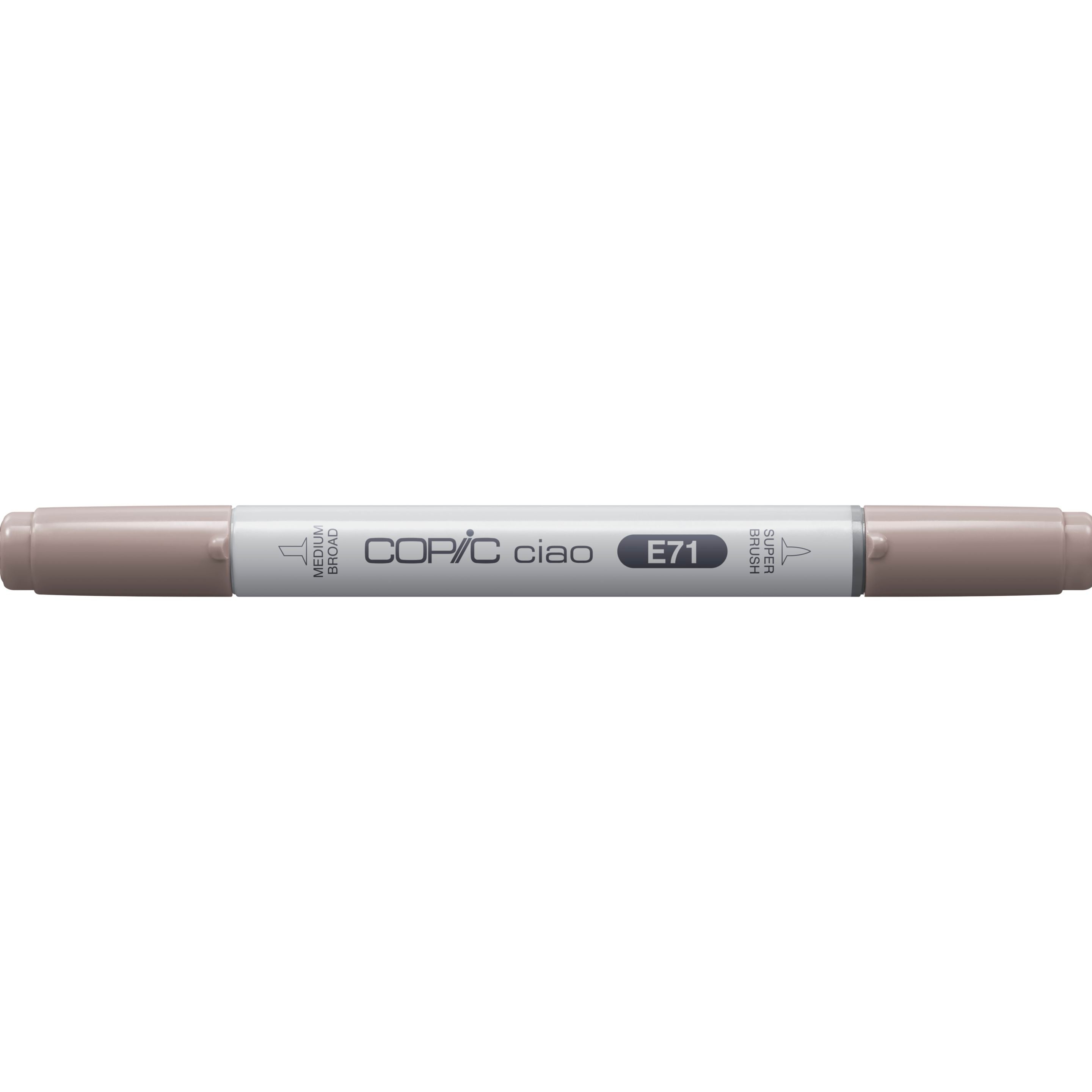 Copic Ciao Brush Pen, Doppelspitze – Kombi (Pinsel + mittelbreite Spitze), alkoholbasiert, Champagner