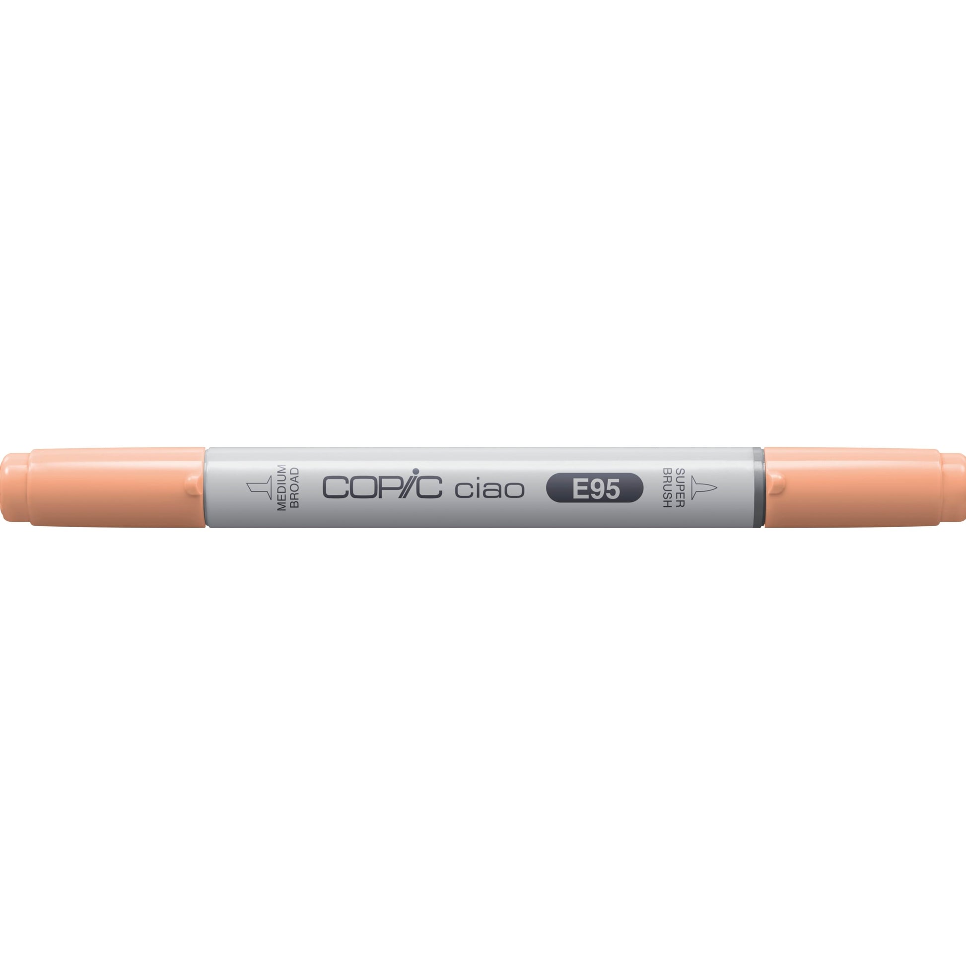 Copic Ciao Pinselstift, Doppelspitze – Pinsel + Rundspitze, alkoholbasiert, Tea Orange