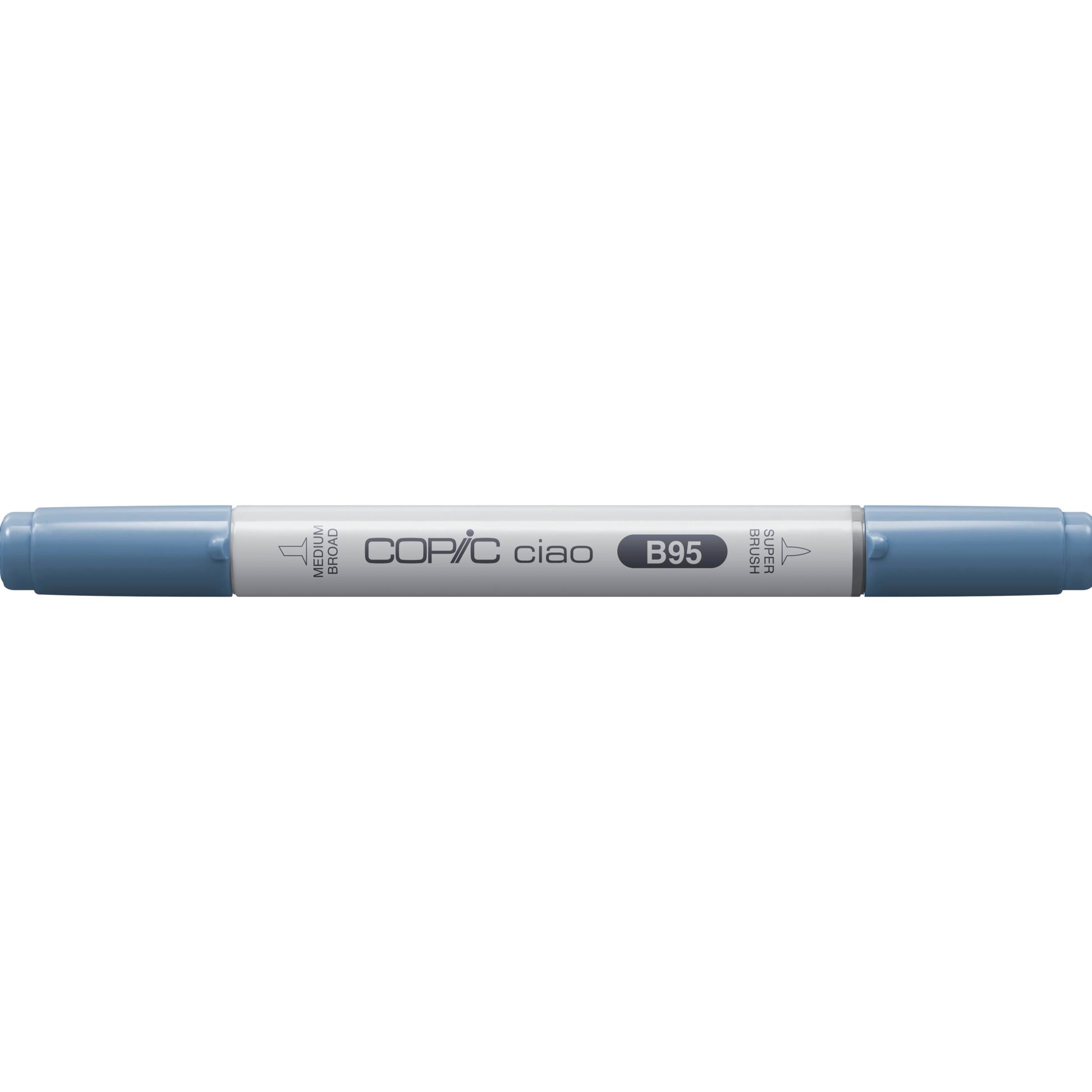 Copic Ciao Brush Pen, Doppelspitze – Kombi, alkoholbasiert, B95 Hellgrau-kobaltblau