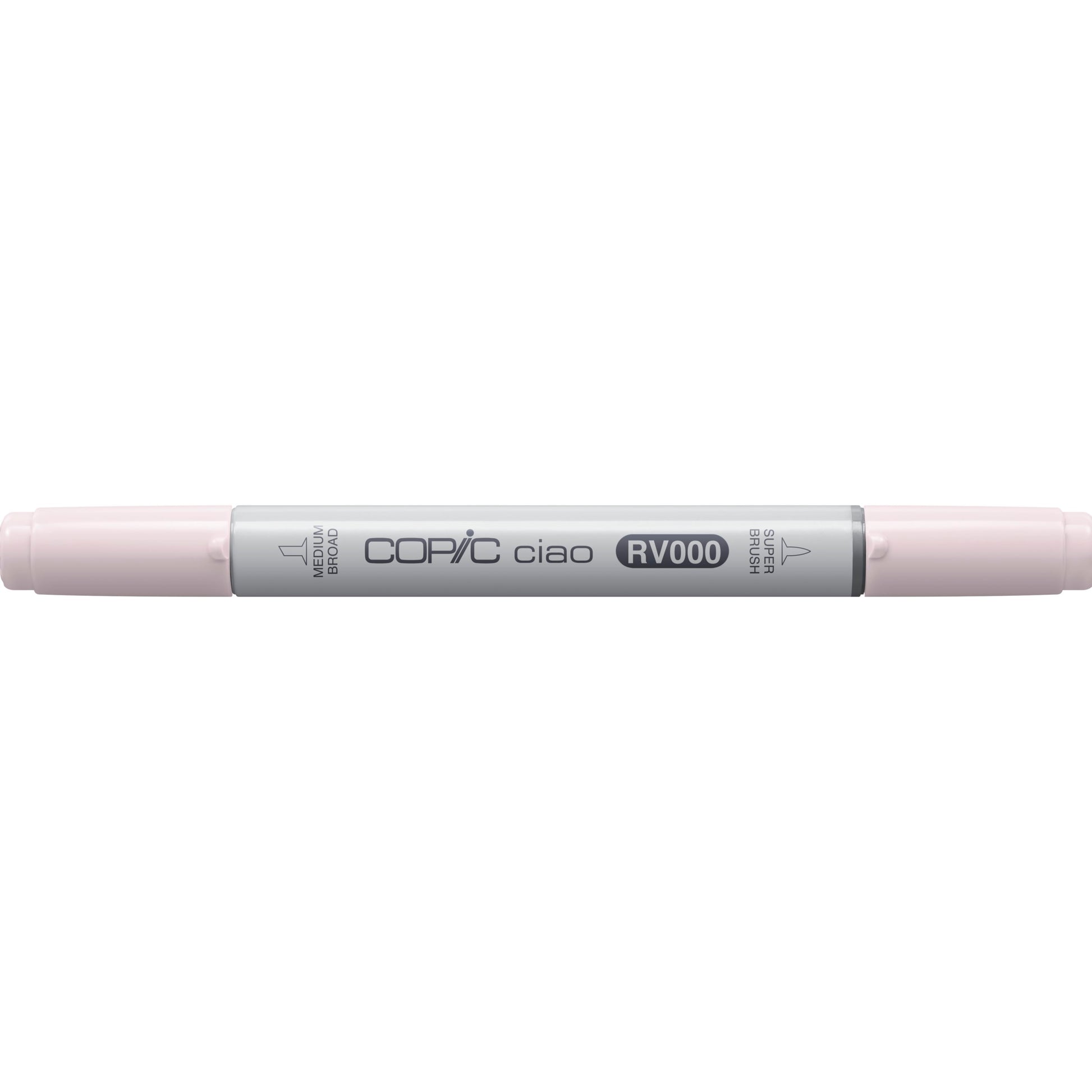 Copic Ciao Brush Pen, Doppelspitze – Kombi (Pinsel + mittelbreite Spitze), alkoholbasiert, RV000 Blasslila