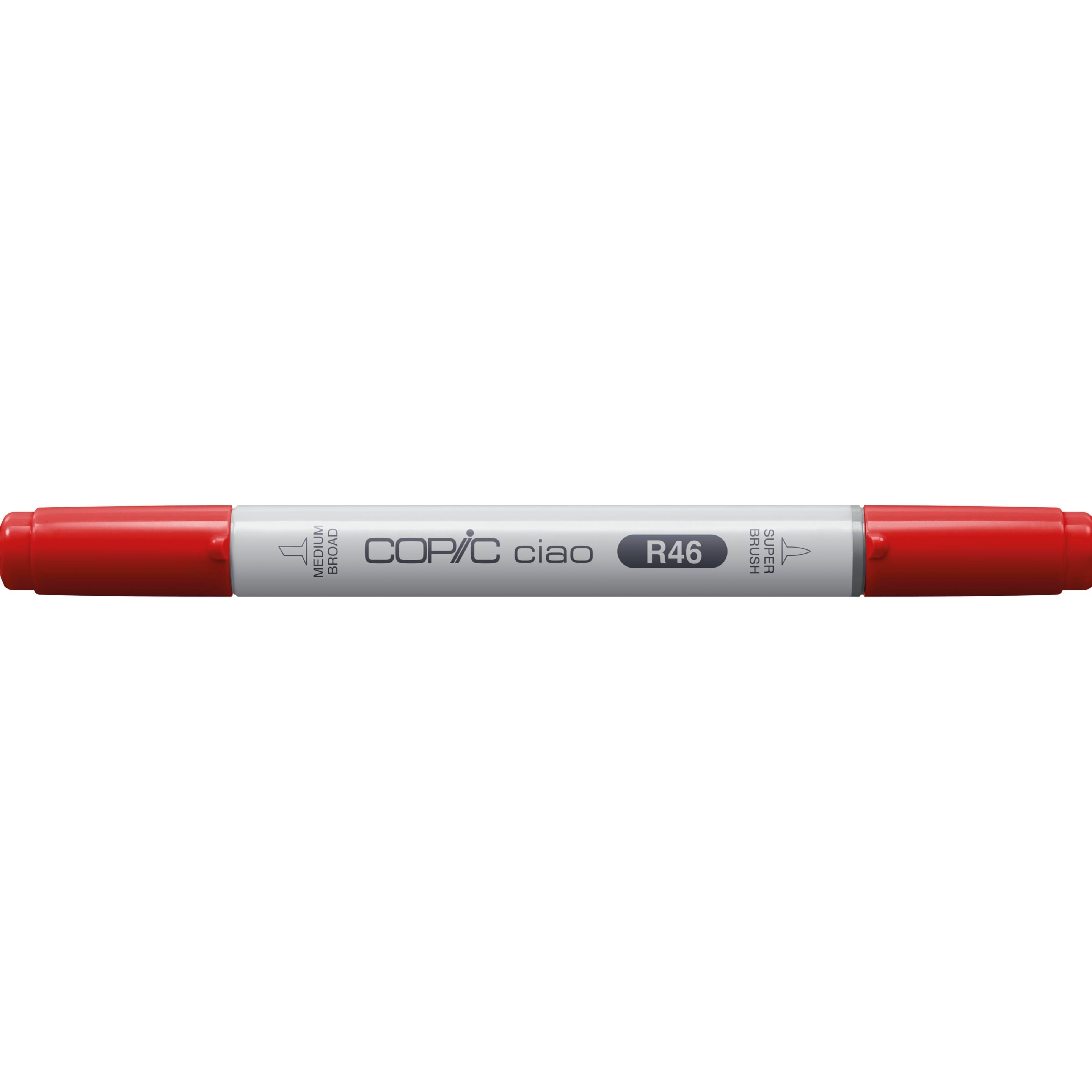 Copic Ciao Brush Pen, Doppelspitze – Kombi (Pinsel/Rund), alkoholbasiert, R46 (Starkes Rot)