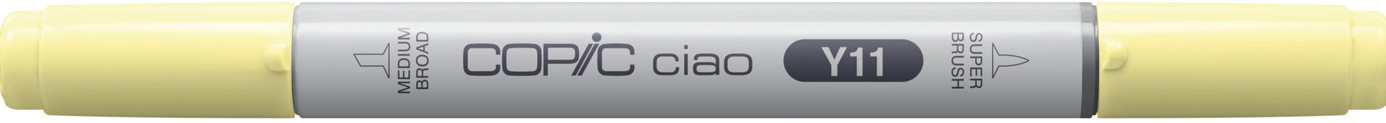 Copic Ciao Brush Pen, Doppelspitze – Kombi, alkoholbasiert, Y11 blassgelb