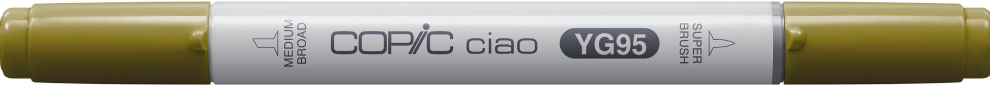 Copic Ciao Brush Pen, Doppelspitze – Pinselspitze, alkoholbasiert, YG95 Blassoliv