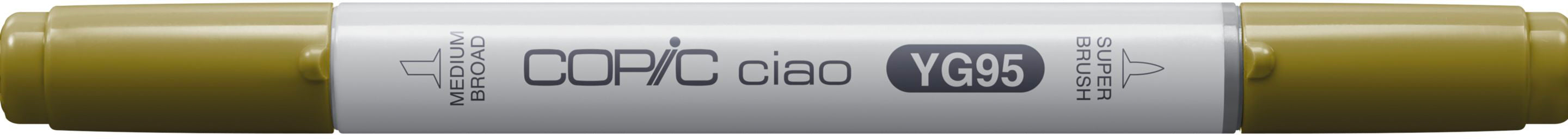 Copic Ciao Brush Pen, Doppelspitze – Pinselspitze, alkoholbasiert, YG95 Blassoliv