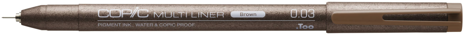 Copic Multiliner Fineliner – 0,03 mm, braun, wasserfest