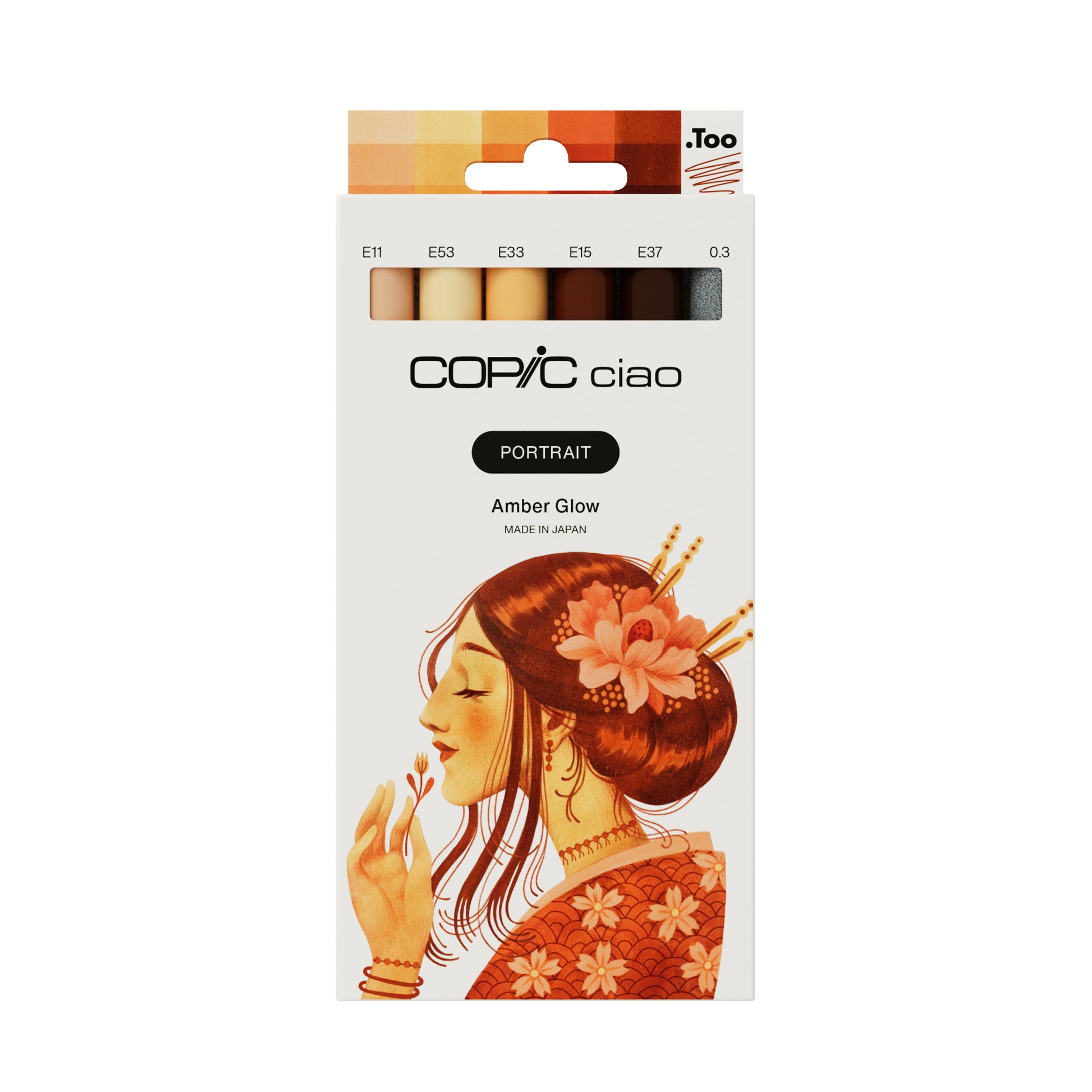 Copic Ciao Portrait Pinselstift – Pinselspitze, alkoholbasiert, 6er Set