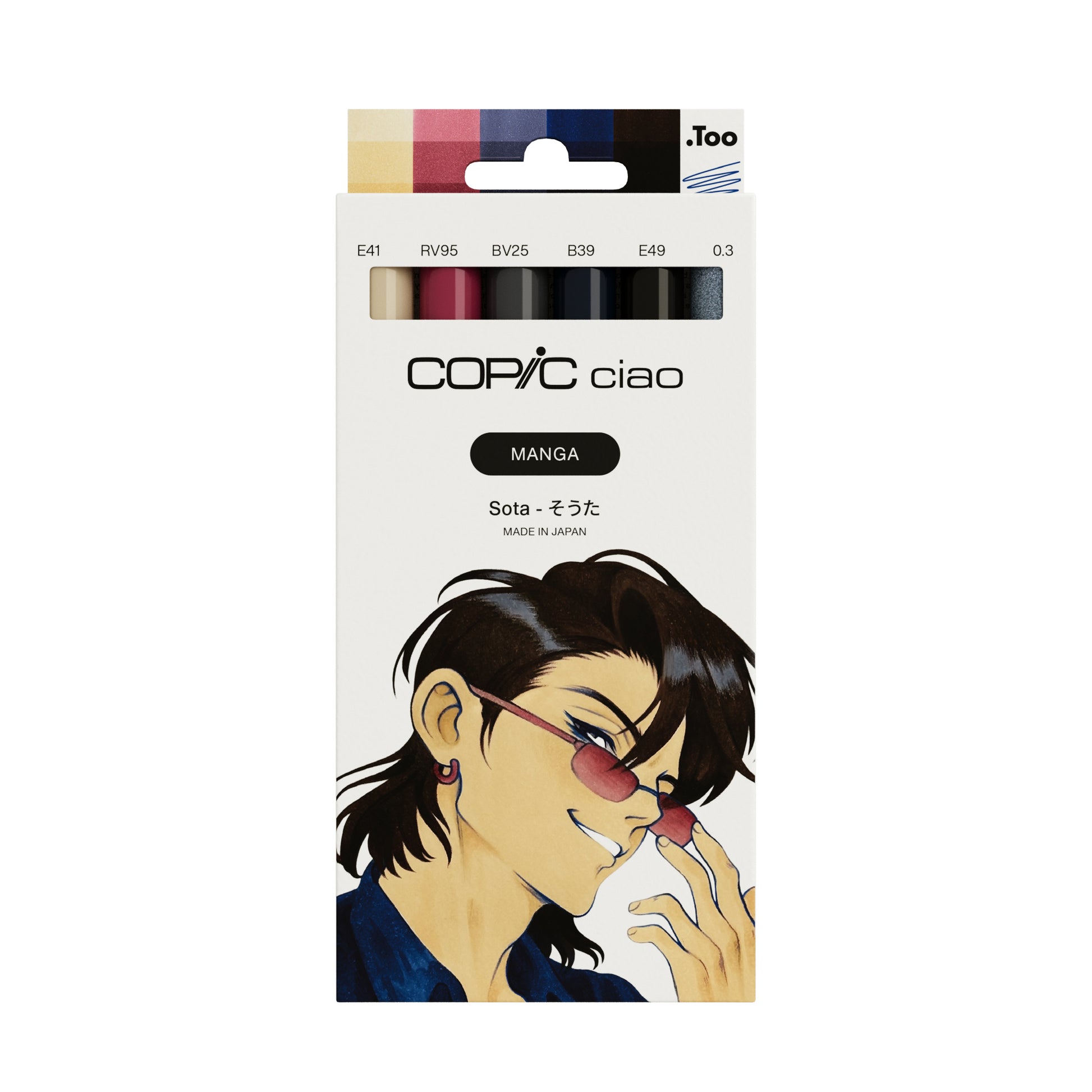 Copic Ciao Manga Filzstift – Souta, 6er Set