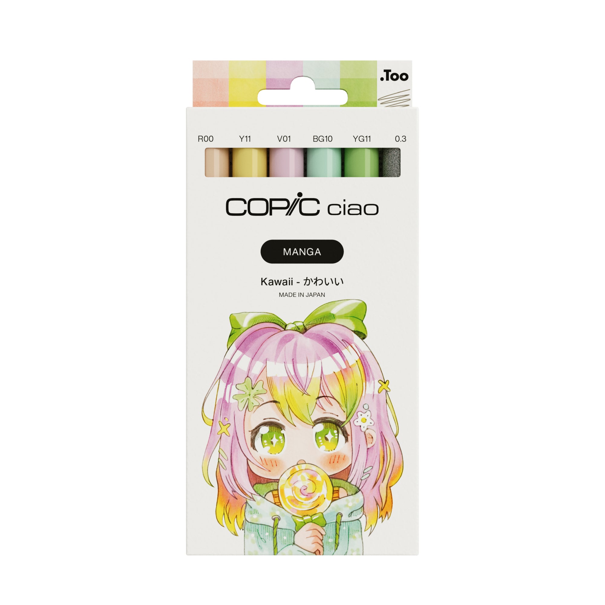Copic Ciao Manga Permanentmarker – 6er-Set (Kawaii)