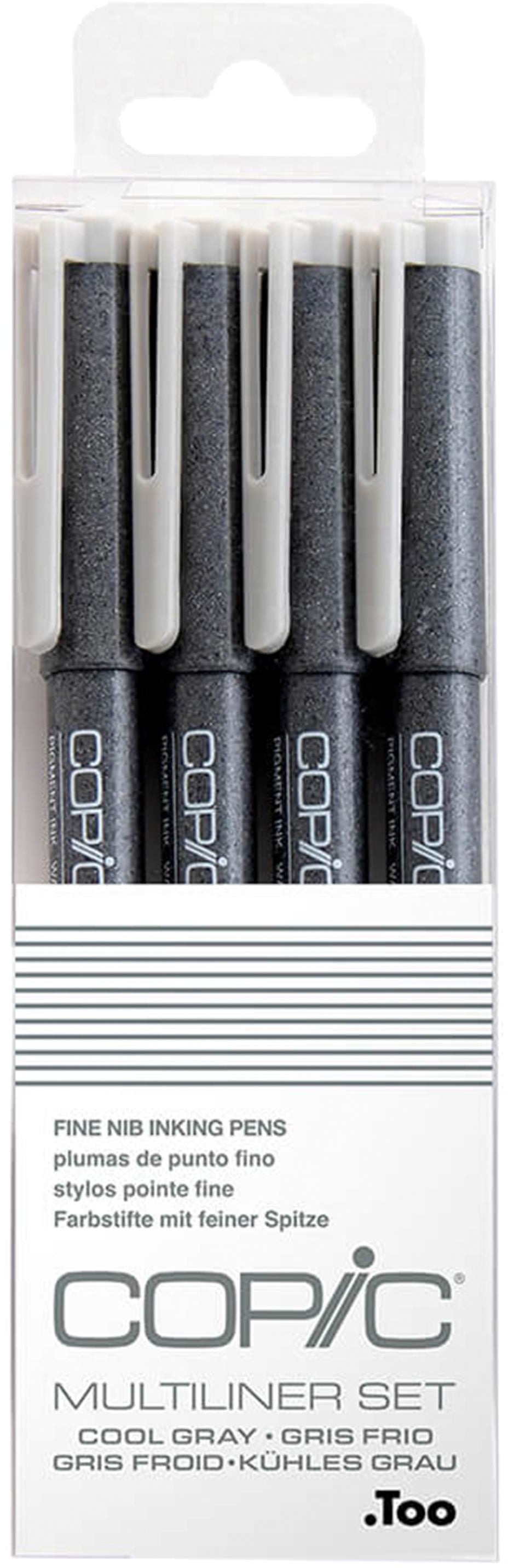 Copic Multiliner Fineliner – 0,05–0,5 mm, Cool Grey, wasserfest