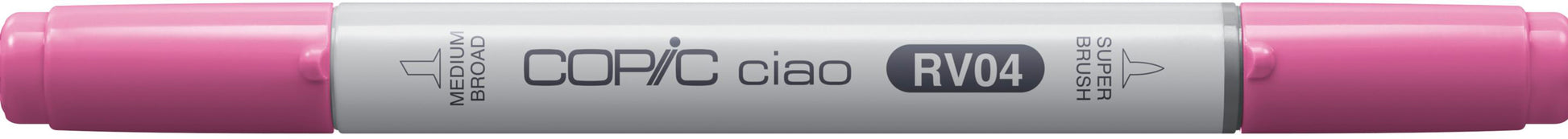Copic Ciao Permanentmarker – Doppeltspitze (mittel, Pinselspitze) – pink (RV04)
