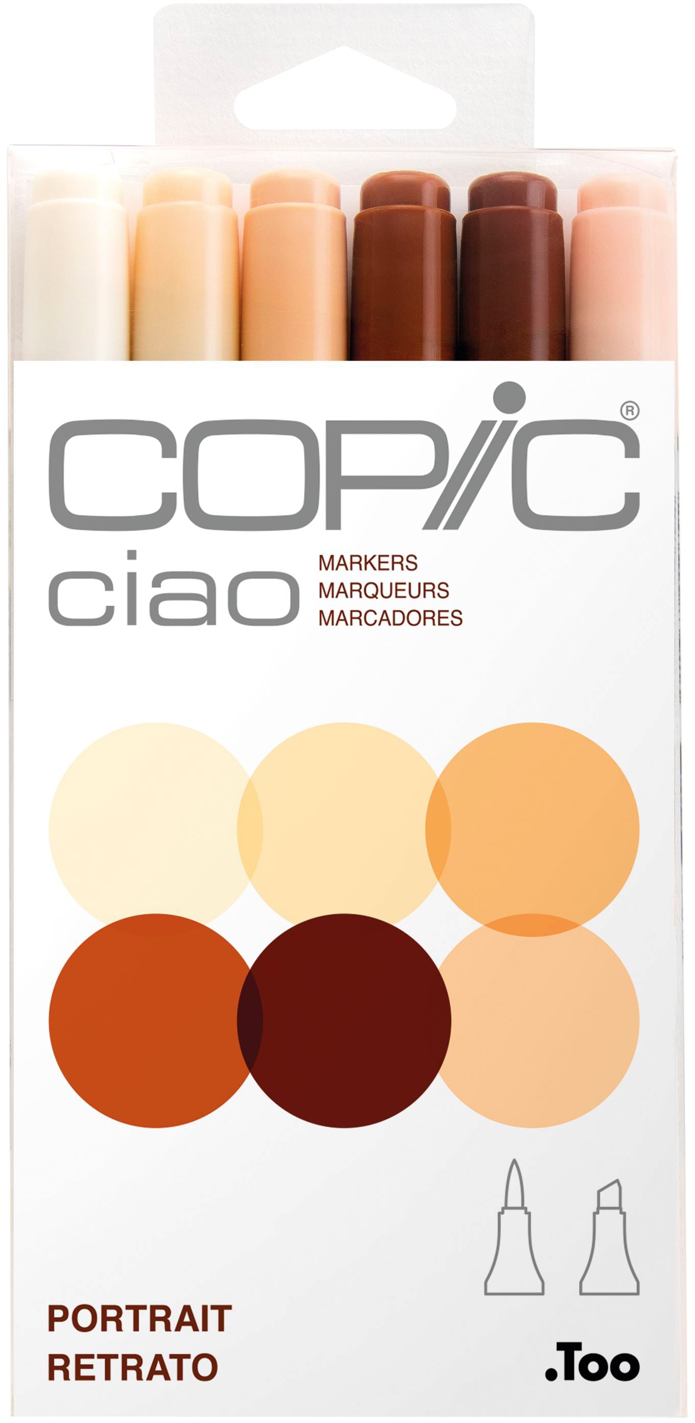 Copic Ciao Permanentmarker – Porträt – 6er-Set