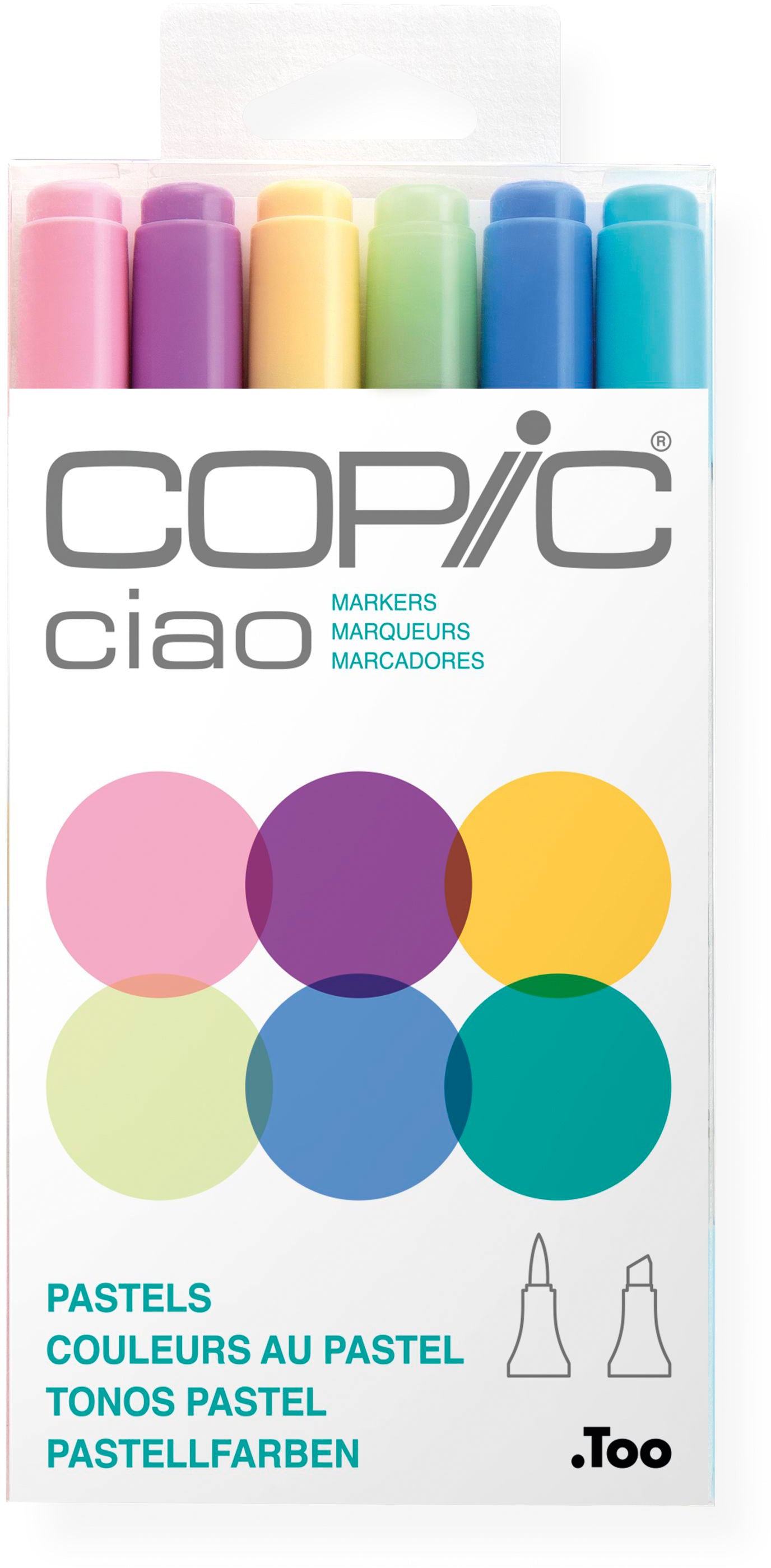 Copic Ciao Brush Pen Pastell – 6 Farben