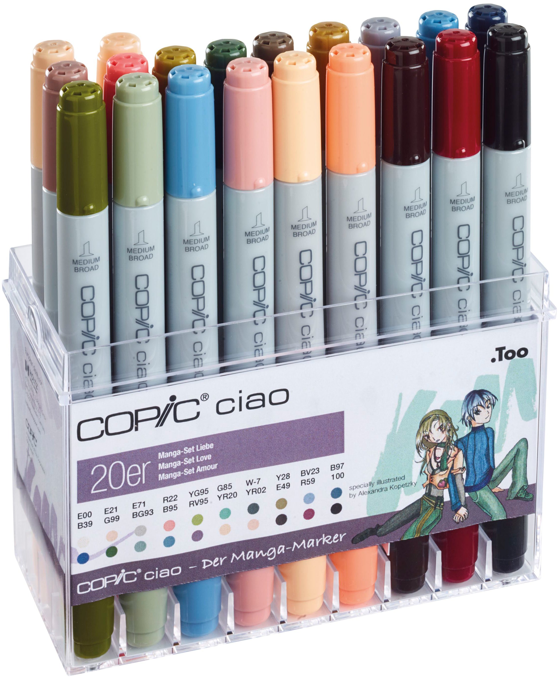 Copic Ciao Marker, Liebe – 20 Farben