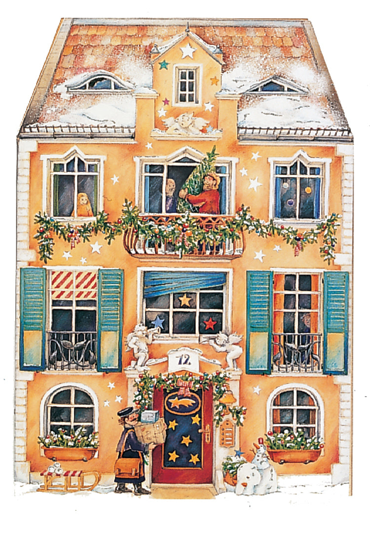 Coppenrath Im Weihnachtshaus – Adventskalender – 30 × 50 cm – Kalendarium deutsch