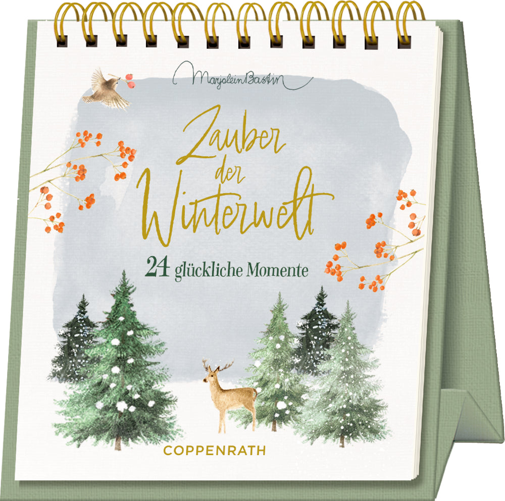 Coppenrath Zauber der Winterwelt – Pult-Bildsteller – 14 × 17 cm – Spiralbindung, 24 Blätter