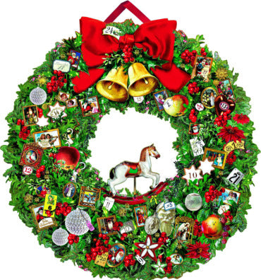 Coppenrath Adventskalender – Weihnachtskranz – 54 × 60 × 0,5 cm