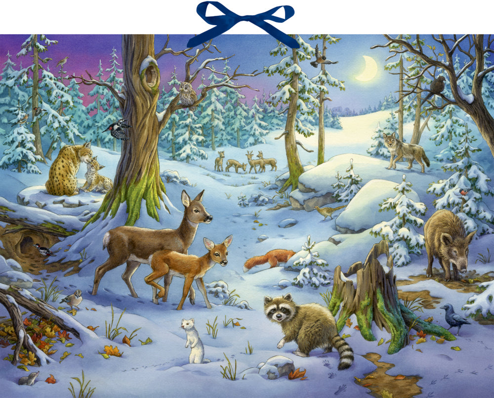 Coppenrath Hört ihr die Tiere im Wald – Adventskalender – 39,3 × 60,5 cm – mit Sound