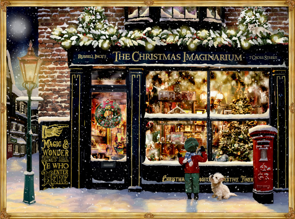 Coppenrath Christmas Imaginarium – Adventskalender – 21,2 × 30,1 cm – Motivtürchen, irisierender Glitter
