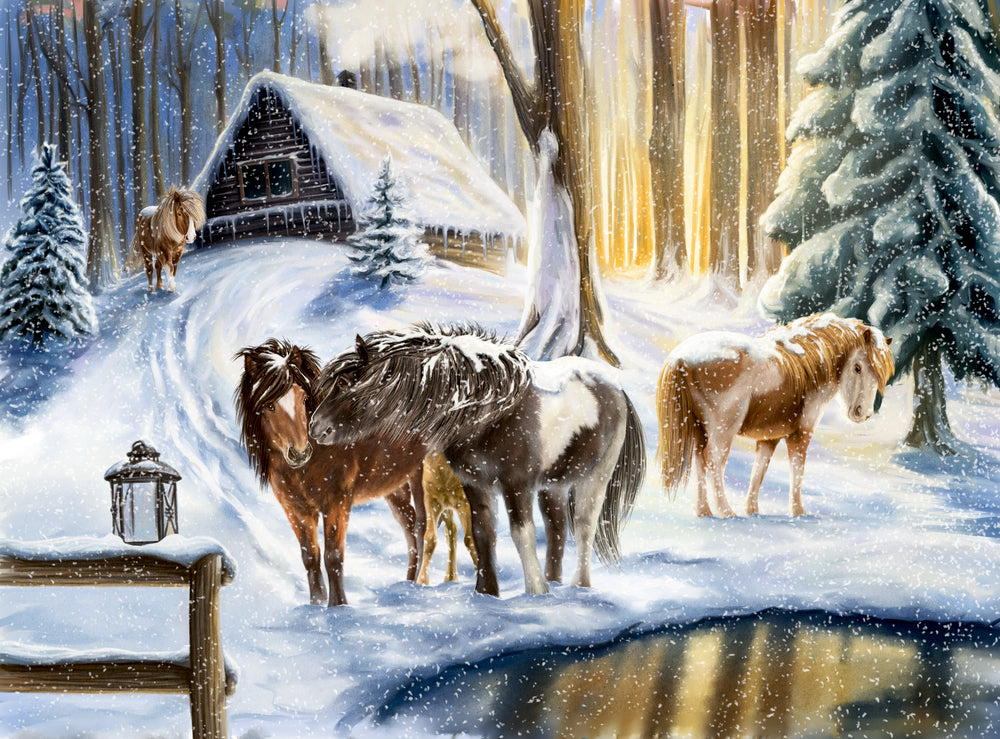 Coppenrath Winterpferde – Bildkalender – 40 × 60 cm