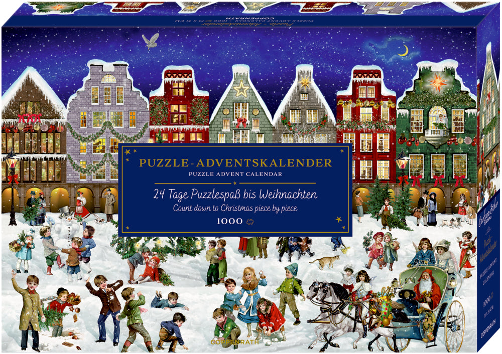 Coppenrath Adventskalender Winterabend in der Stadt – 24 Boxen, 1000 Teile