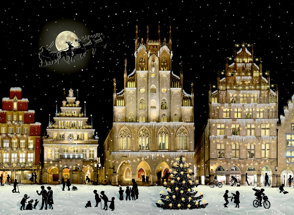 Coppenrath Weihnachtliches Stadtpanorama – Adventskalender – 21,2 × 30,0 cm