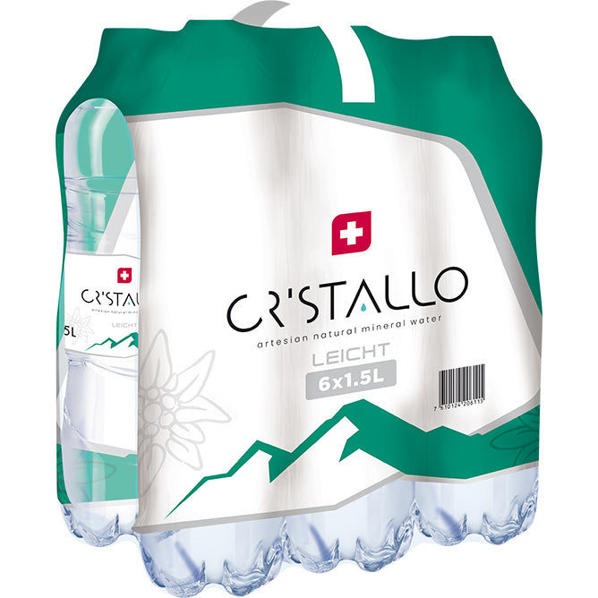 Cristallo Mineralwasser leicht prickelnd – 6 × 1,5 l