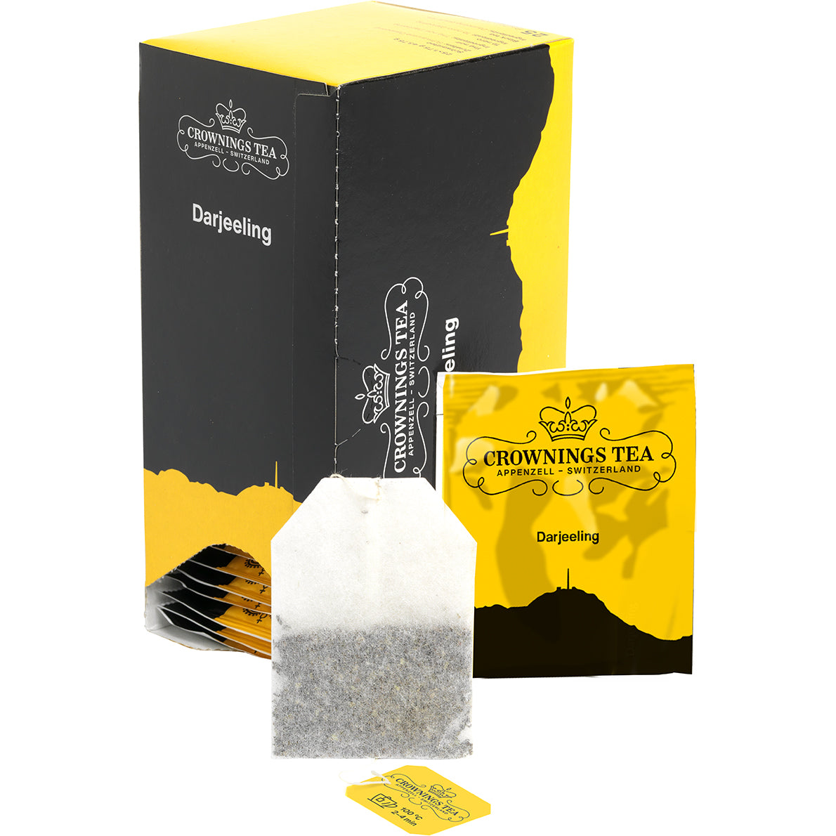Crowning's Darjeeling Schwarztee – Teebeutel 25 Beutel