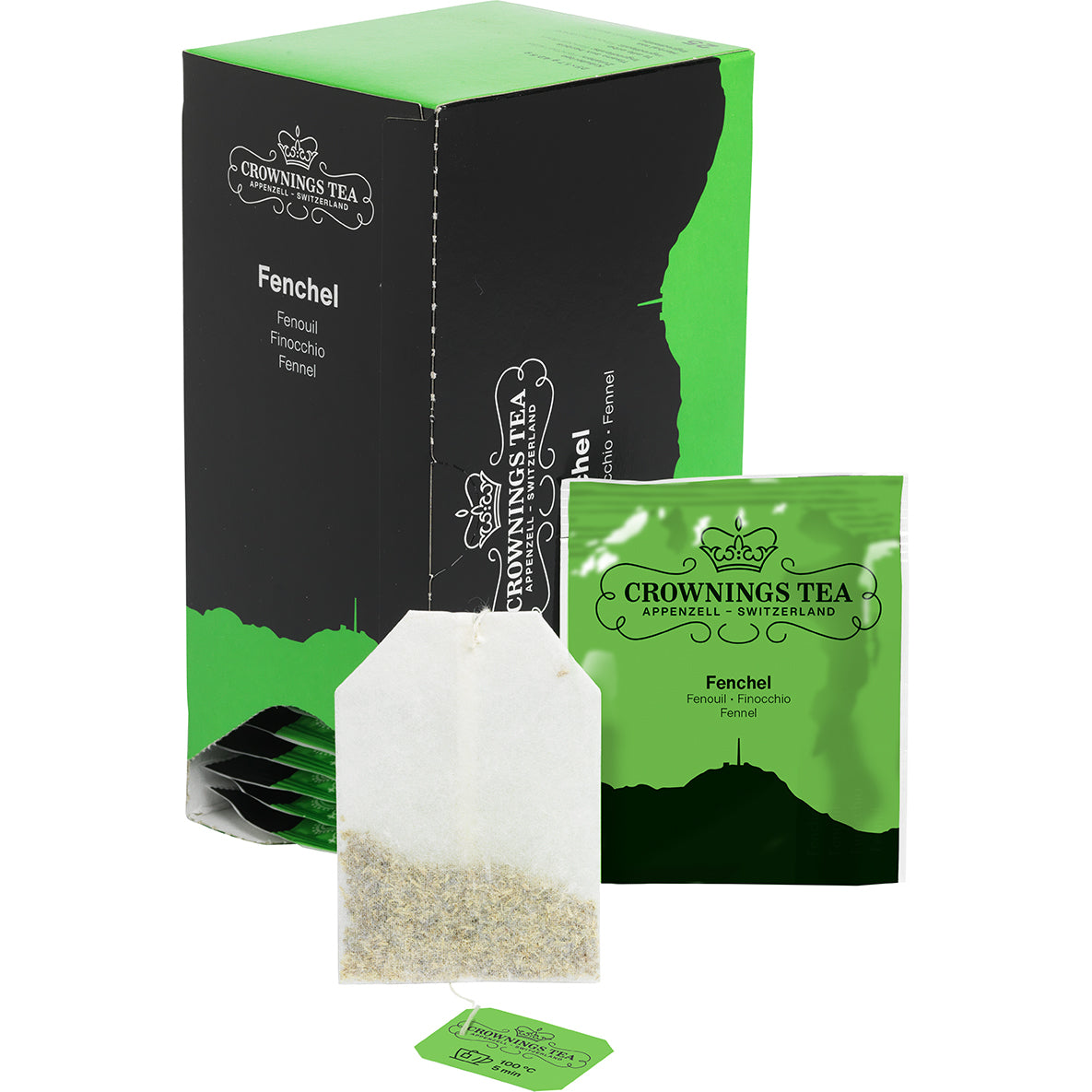 Crowning's Kräutertee Fenchel – Teebeutel 25 Beutel