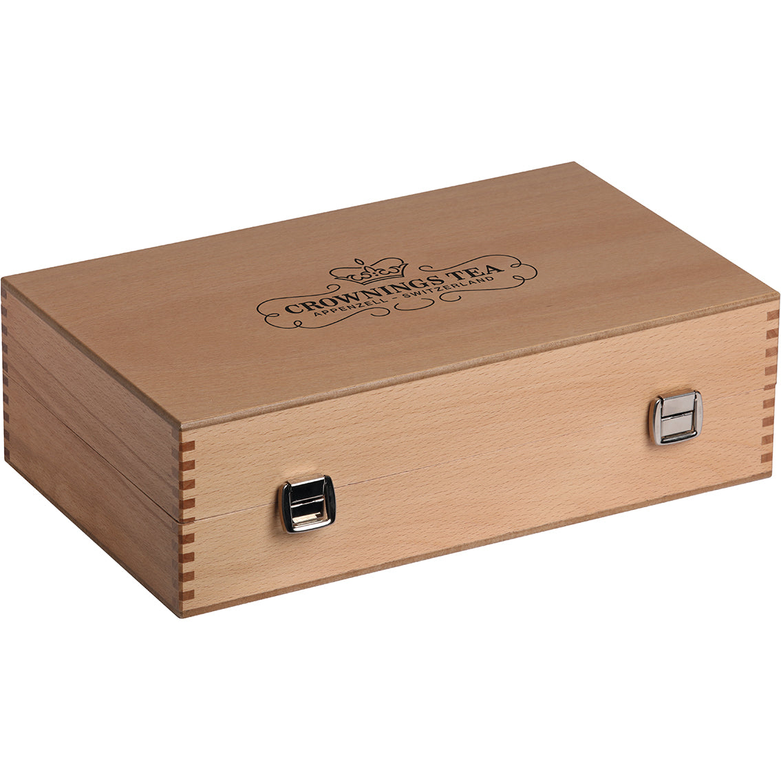 Crowning's CROWNING – Teebeutelbox Holz, 8 Fächer, 17 × 29 × 9 cm