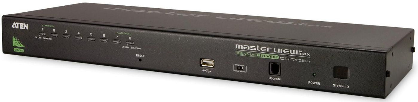 ATEN 8-Port VGA USB KVM-Switch – 2048 × 1536, Rack 1U, Daisy-Chain
