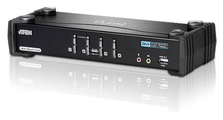 ATEN KVM-Switch 4×1, USB 2.0/DVI (Dual Link)