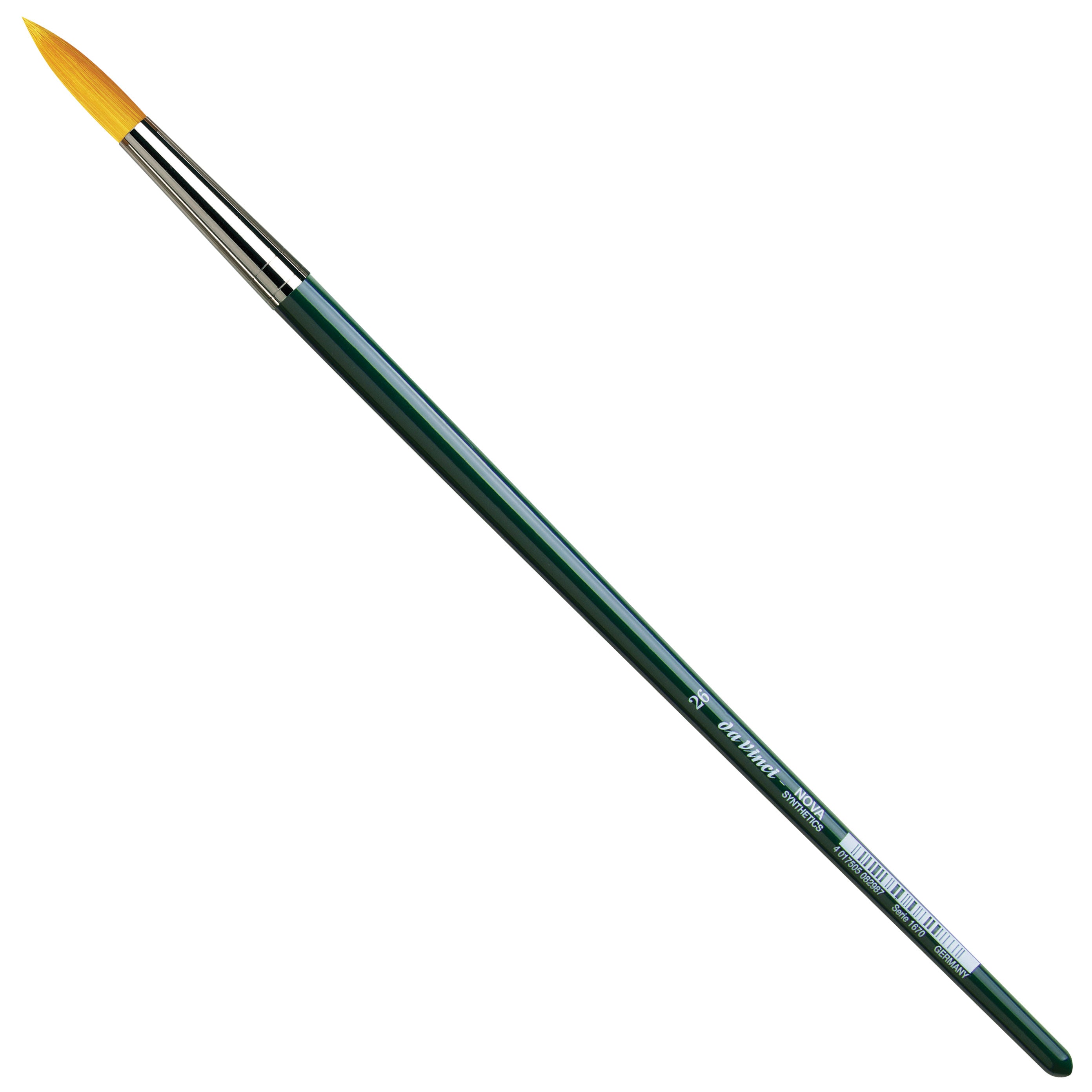 Da vinci Nova VA-167026 – Pinsel – Rundpinsel, Grösse 26, Synthetik, Länge 320 mm