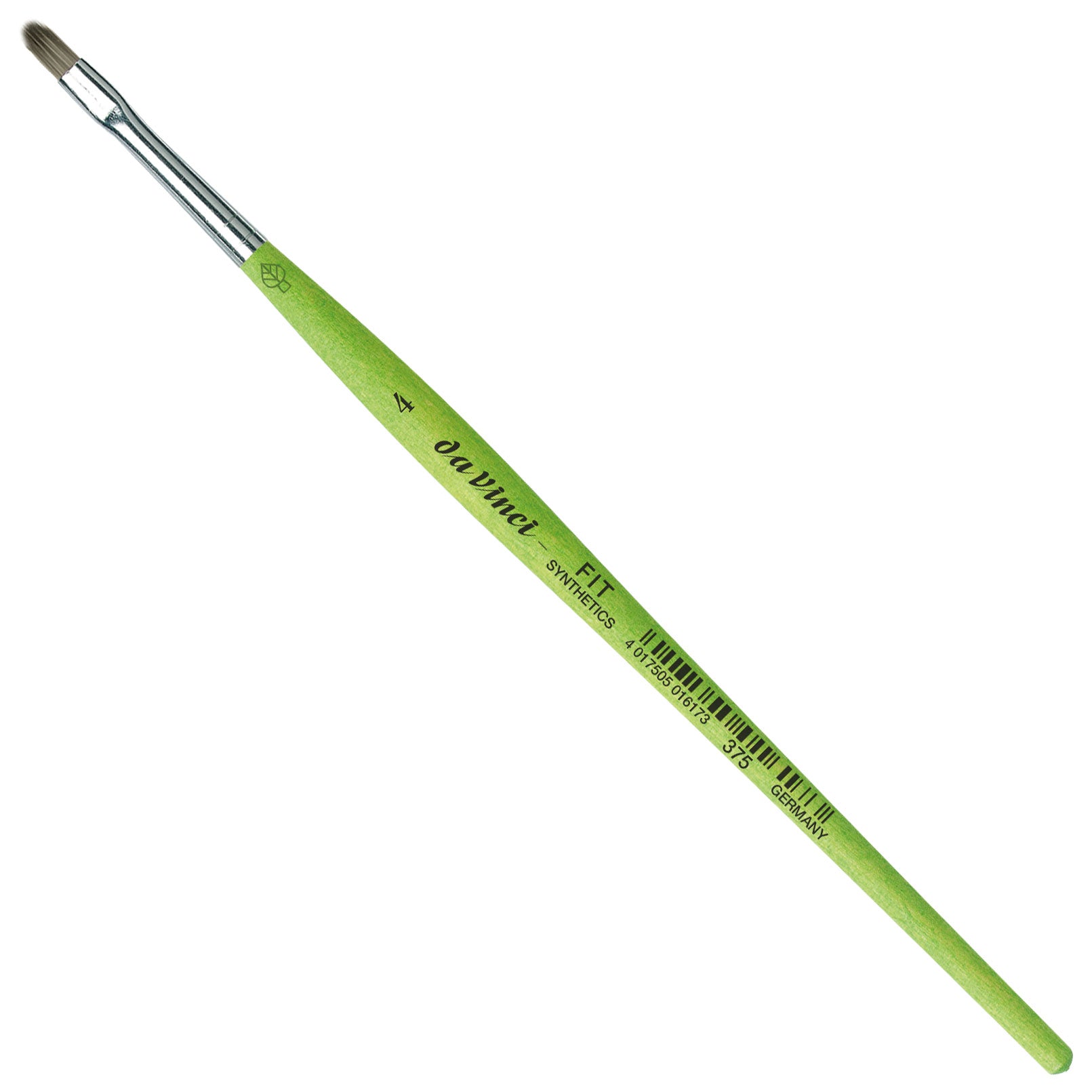 Da Vinci – VA-375/4 – Pinsel – Katzenzungenpinsel, Grösse 4, Breite 10 mm, Synthetik, Grau