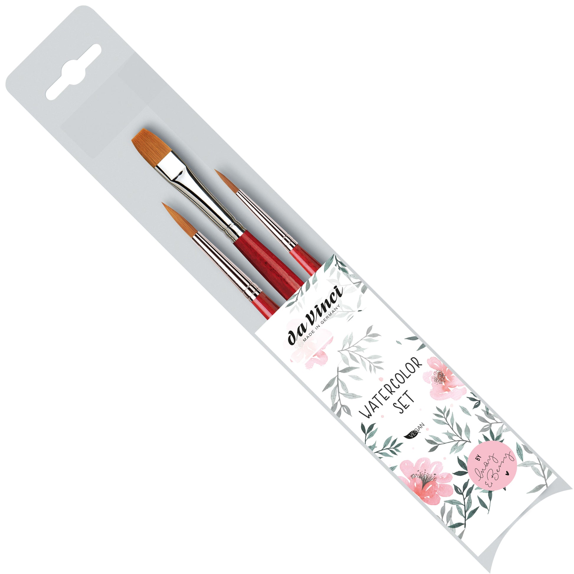 Da Vinci VA-5389_0 – Pinsel-Set – Synthetik, Grösse 3/6/12, 3er-Set