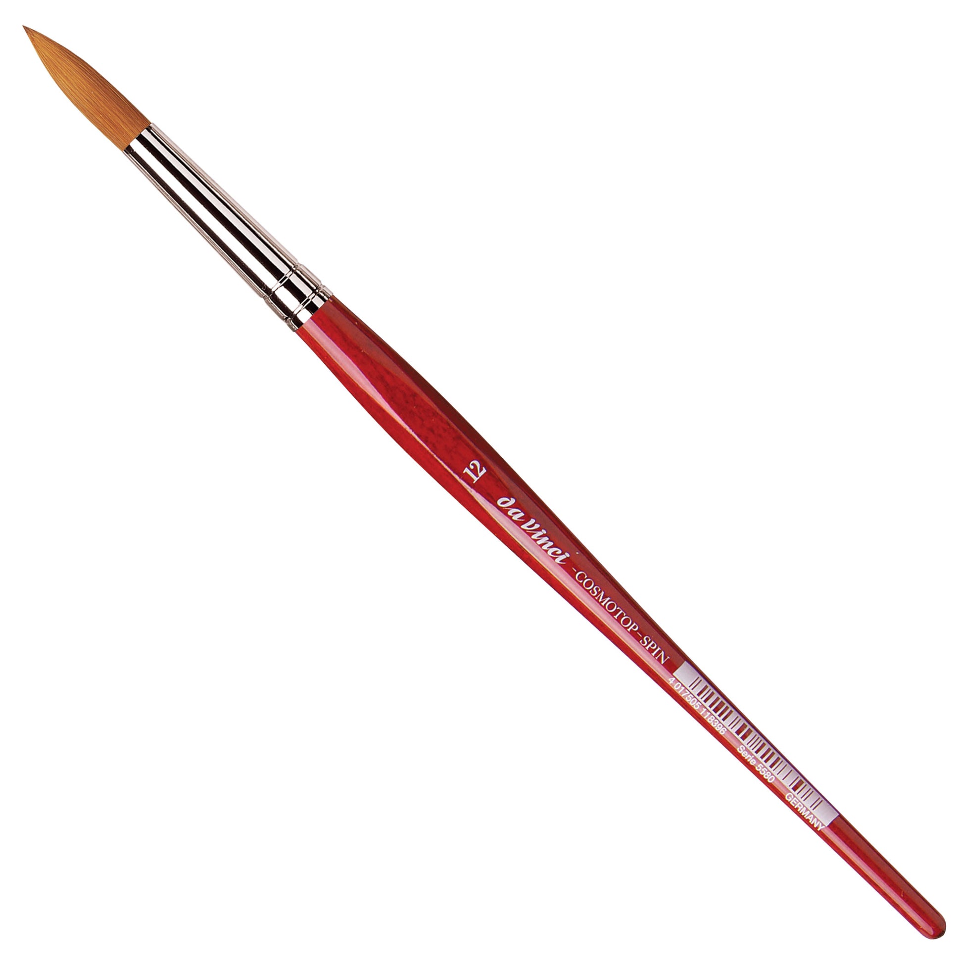 Da Vinci – Cosmotop Spin VA-558012 – Pinsel – Rundpinsel, Grösse 12, Synthetik, Länge 245 mm