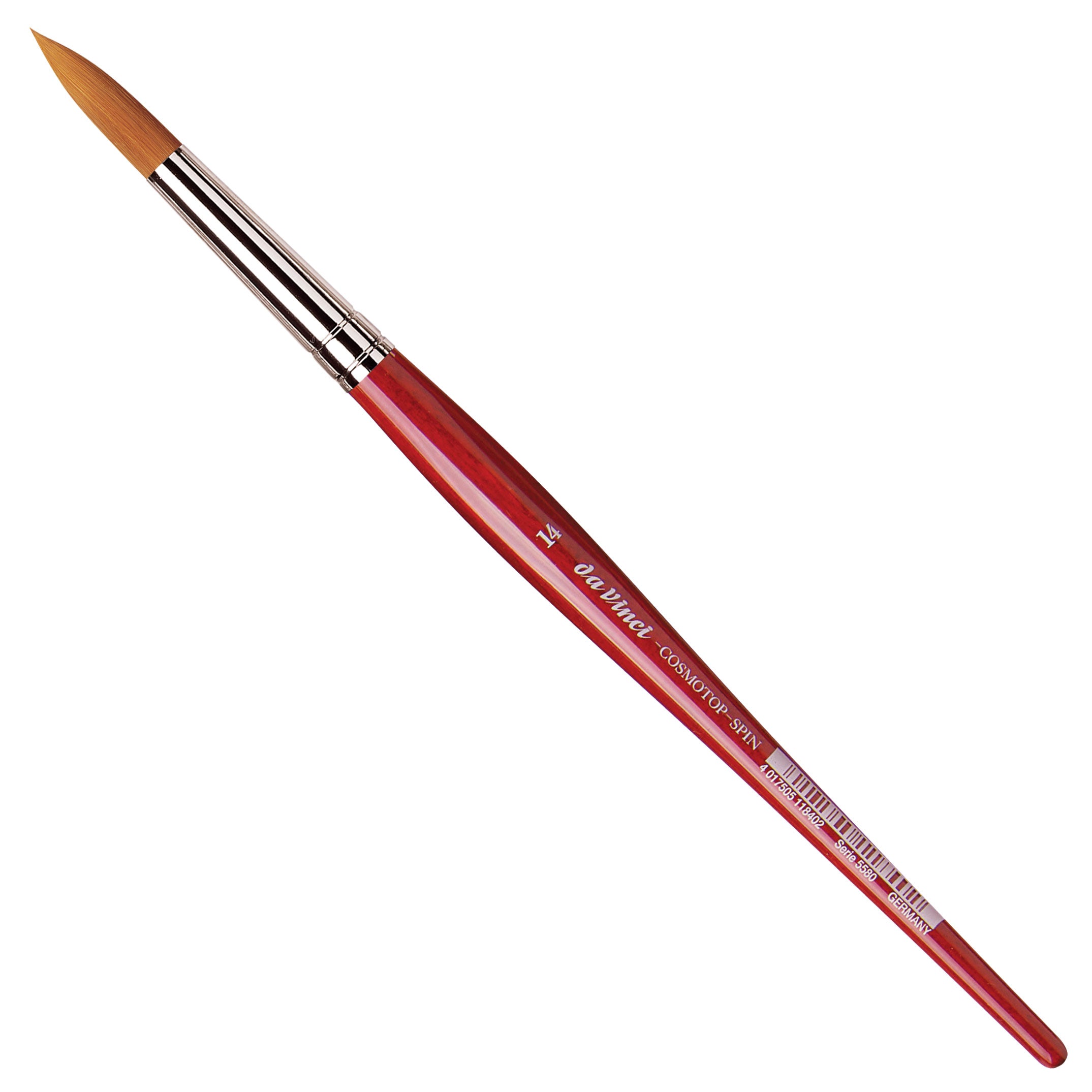 Da Vinci – Cosmotop Spin VA-558014 – Pinsel – Rundpinsel, Grösse 14, Synthetik, Länge 250 mm, Breite 15 mm