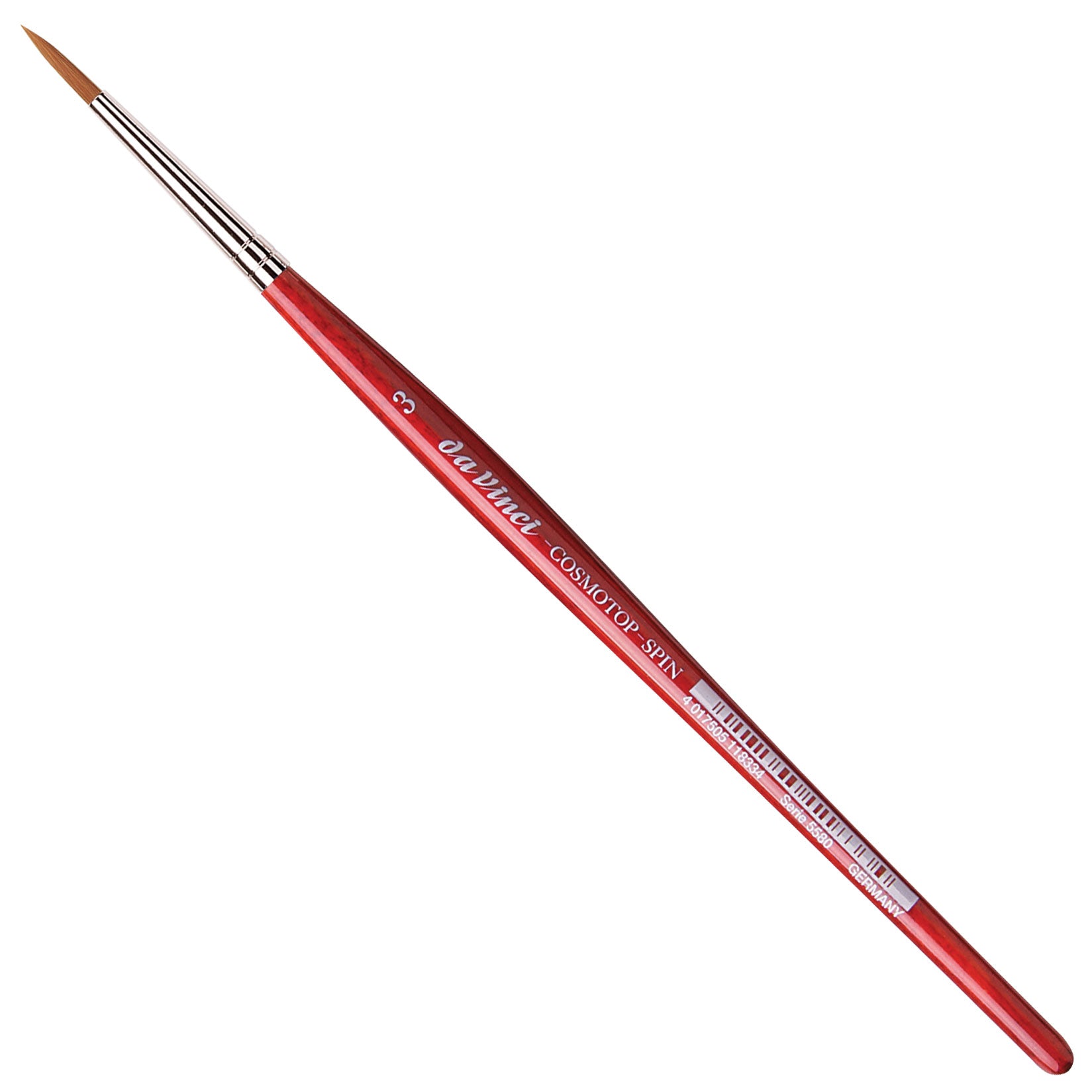 Da Vinci – Cosmotop Spin VA-5580_3 – Pinsel – Rundpinsel, Grösse 3, Breite 10 mm, Synthetik, Länge 195 mm